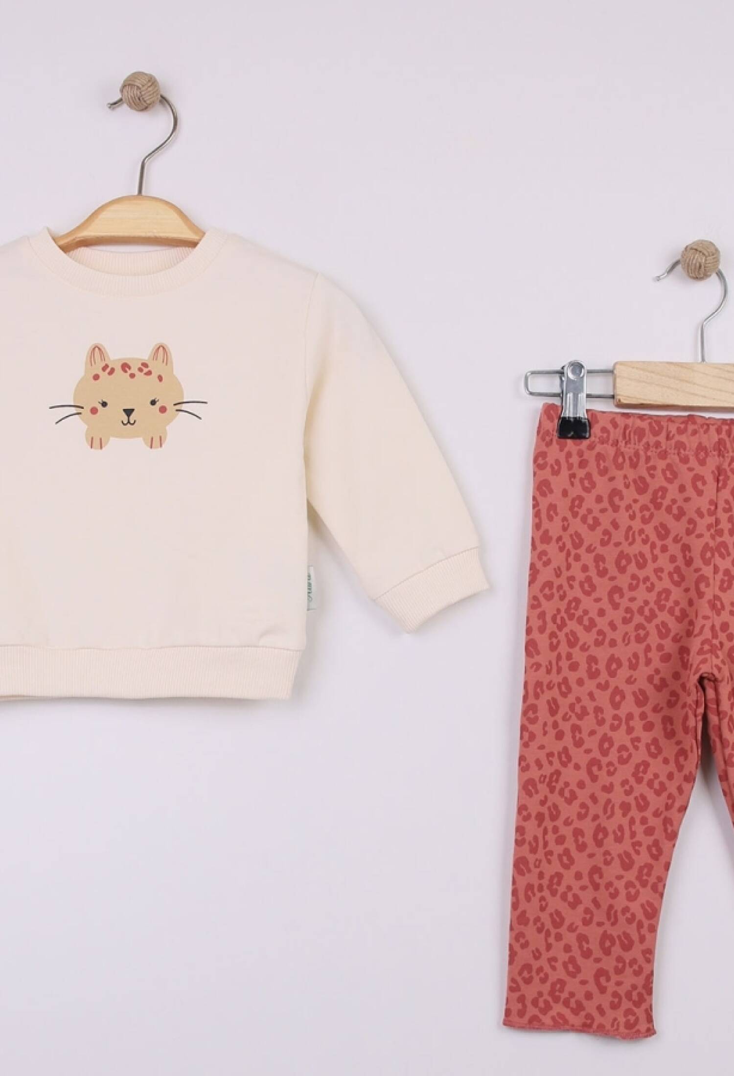 Kedi Baskılı Kız Bebe Takım - Brand: COMİX - Kids & Bby Clothes From Peralane Kids Turkey