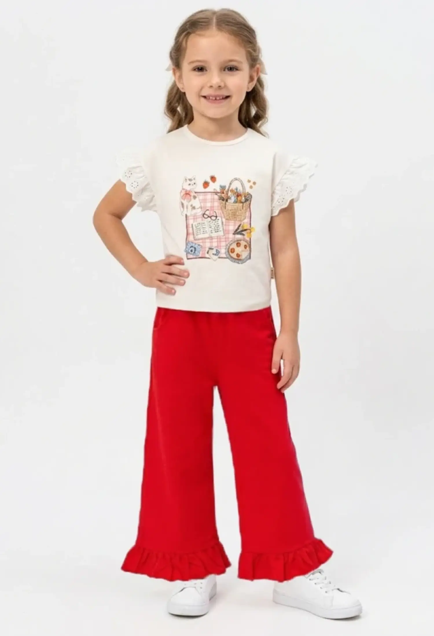 Kedi Baskılı Kız Takım - Brand: VOVİDO - Kids & Bby Clothes From Peralane Kids Turkey