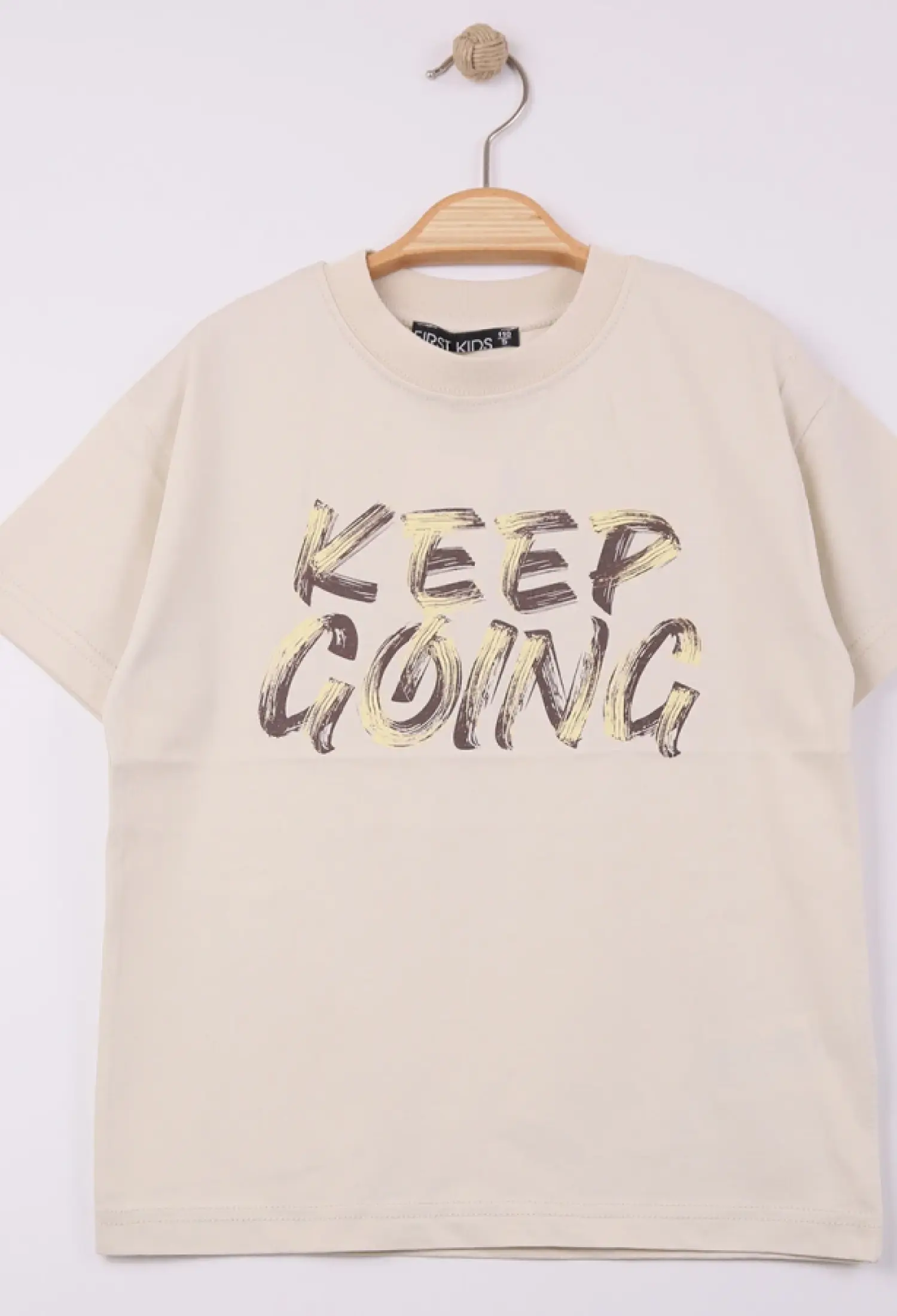 Keep Going Baskılı Erkek Tişört - Brand: FİRST KİDS - Kids & Bby Clothes From Peralane Kids Turkey