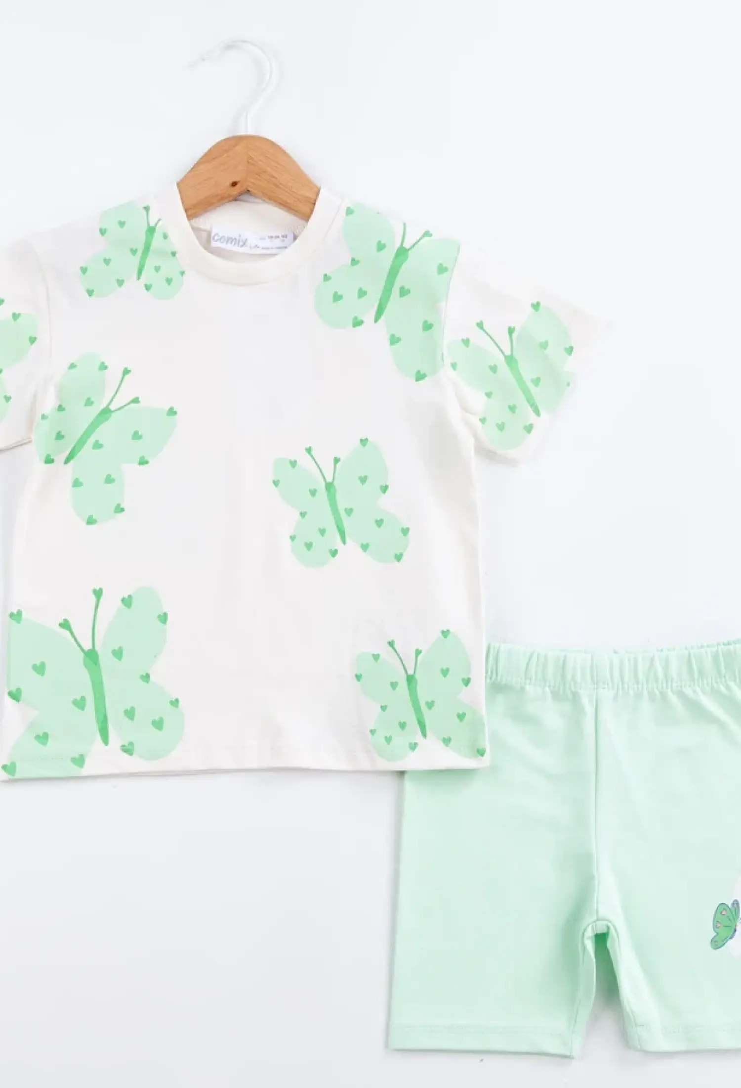 Kelebek Baskılı Kız Bebe Takım - Brand: COMİX - Kids & Bby Clothes From Peralane Kids Turkey