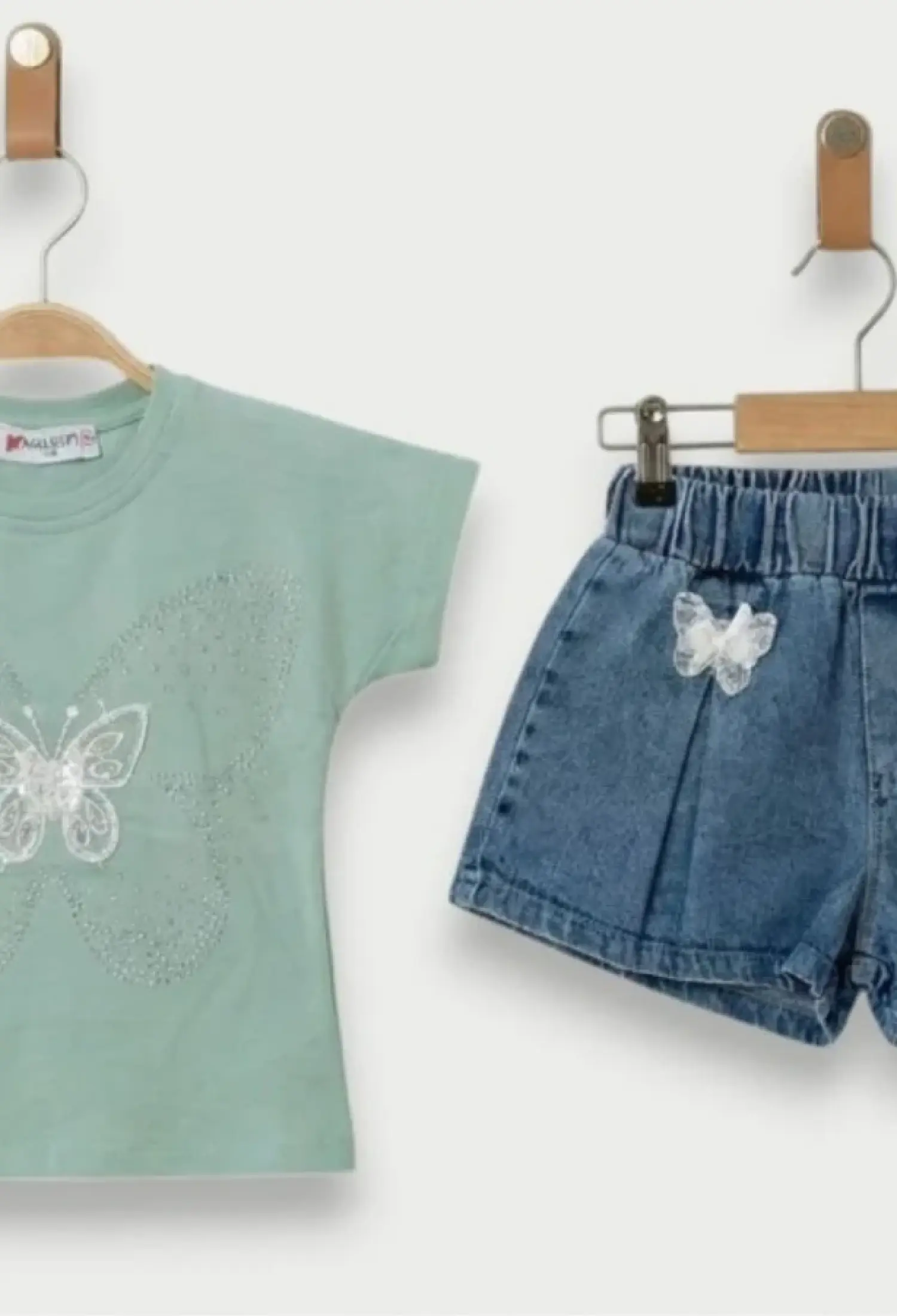 Kelebek Nakışlı Kız Takım - Brand: SEALY - Kids & Bby Clothes From Peralane Kids Turkey