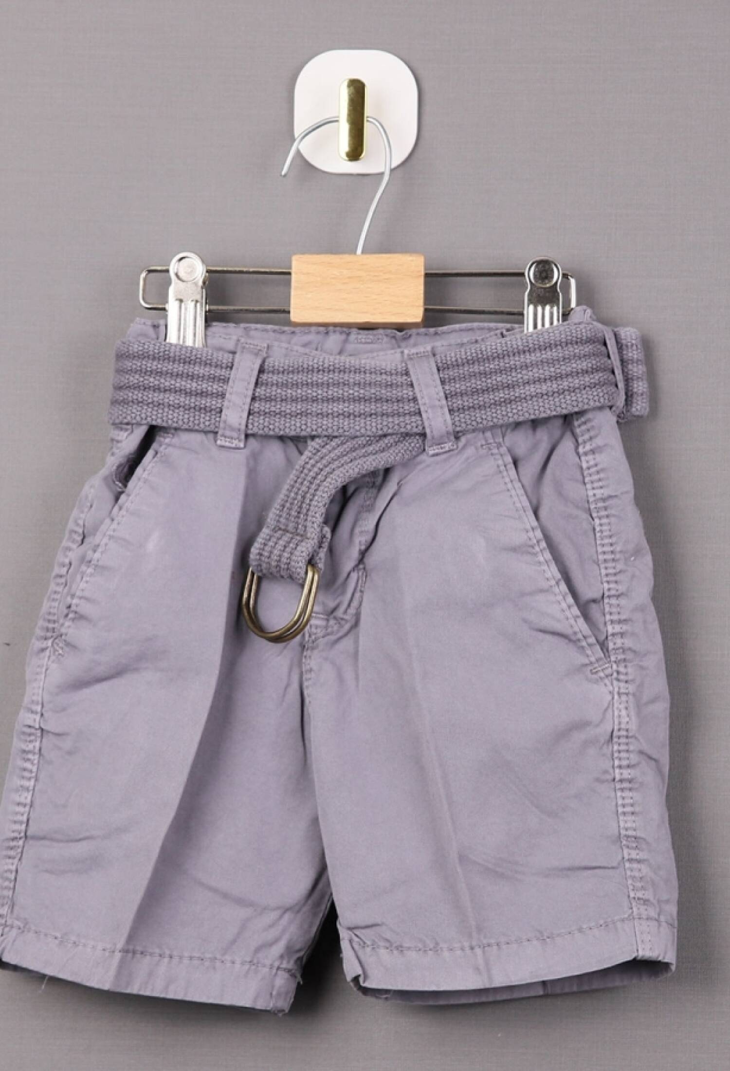 Boys Gabardine Capri Pants with Belt