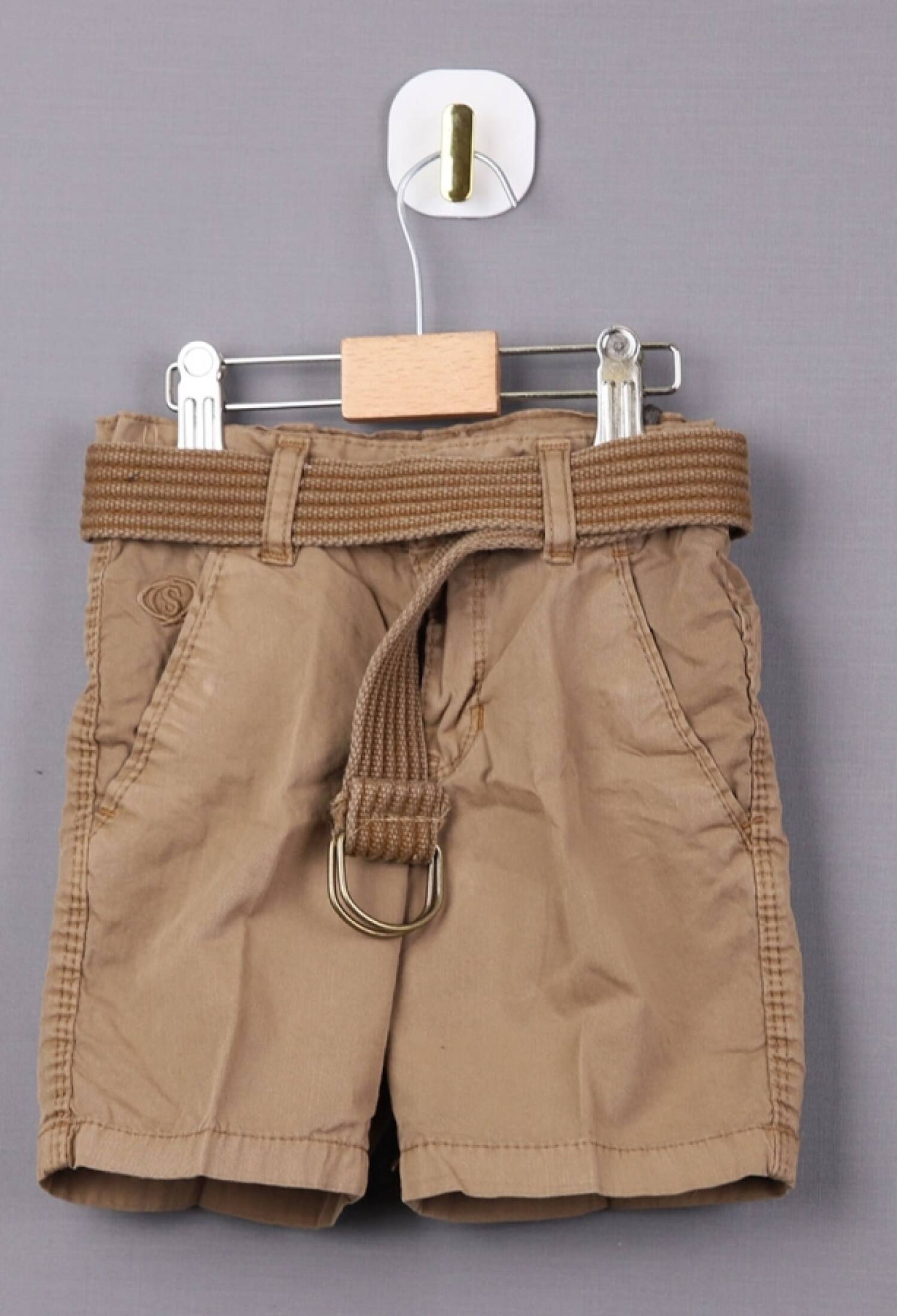 Boys Gabardine Capri Pants with Belt