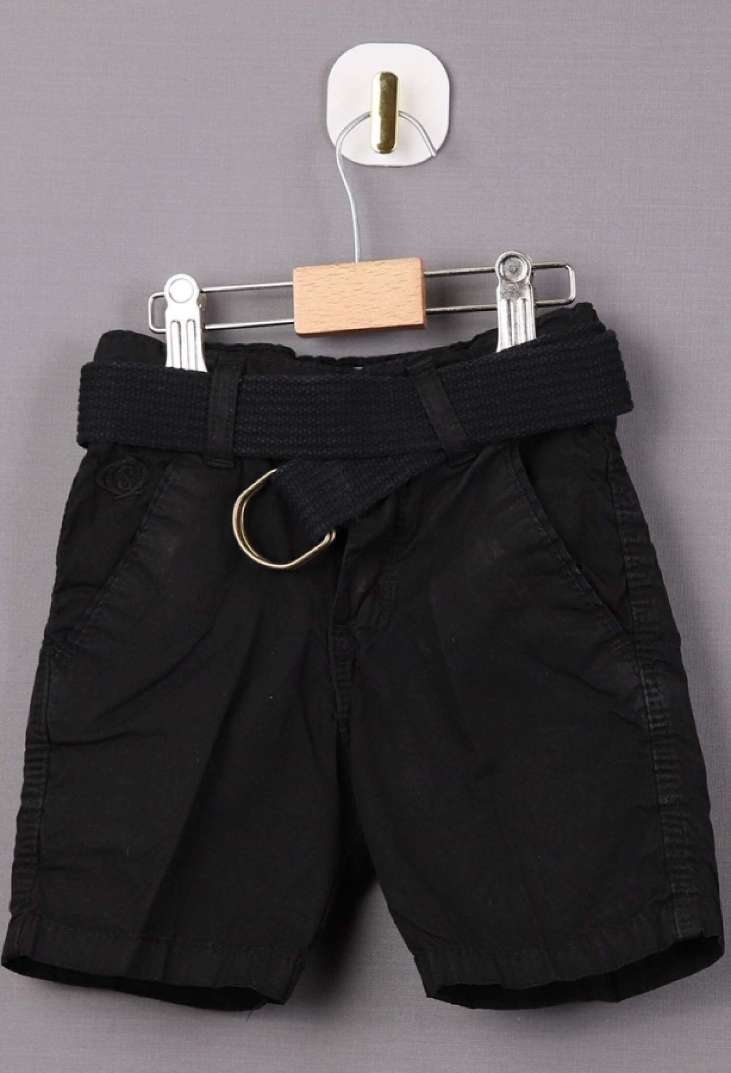 Boys Gabardine Capri Pants with Belt