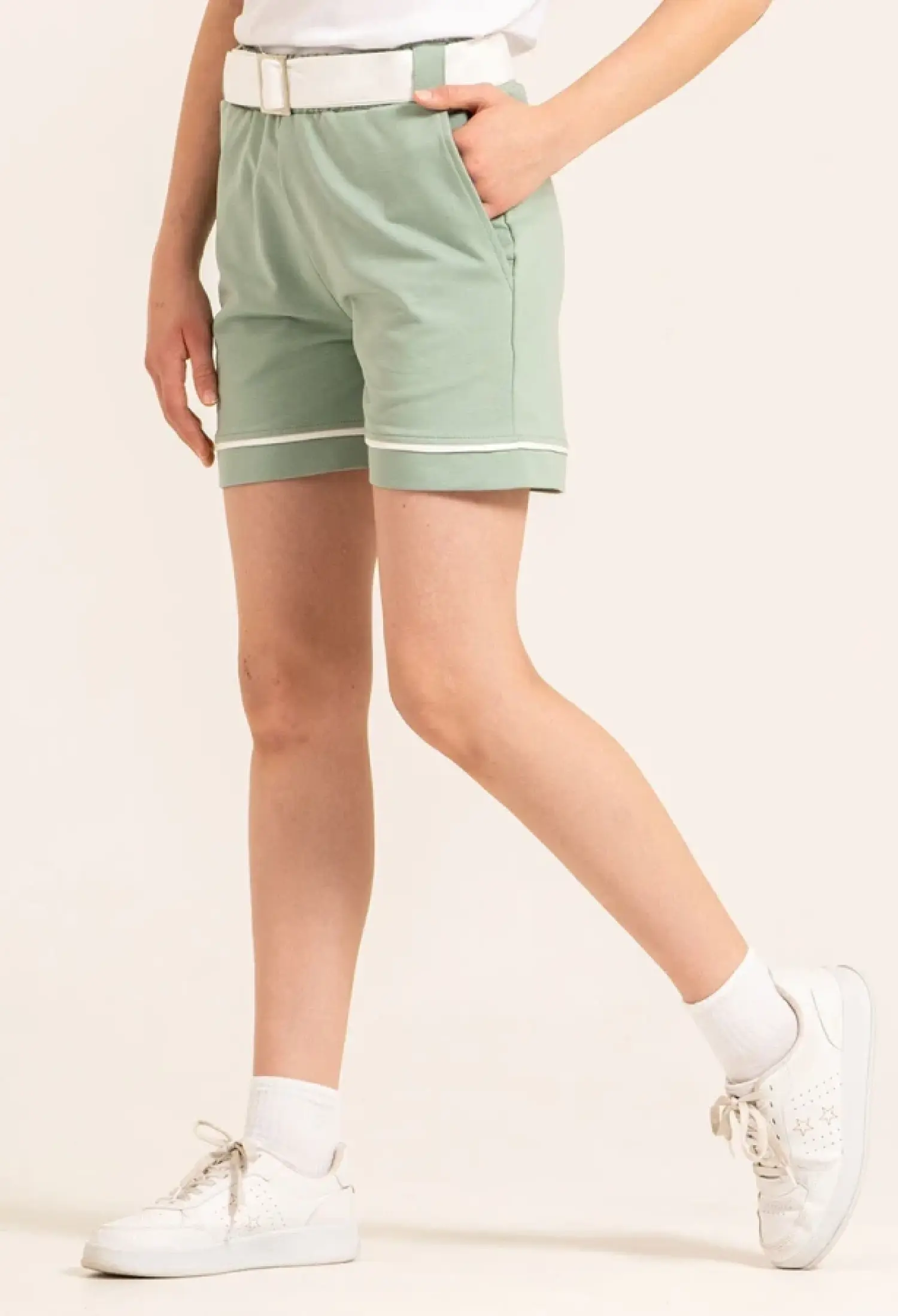 Girl's Shorts with Belt