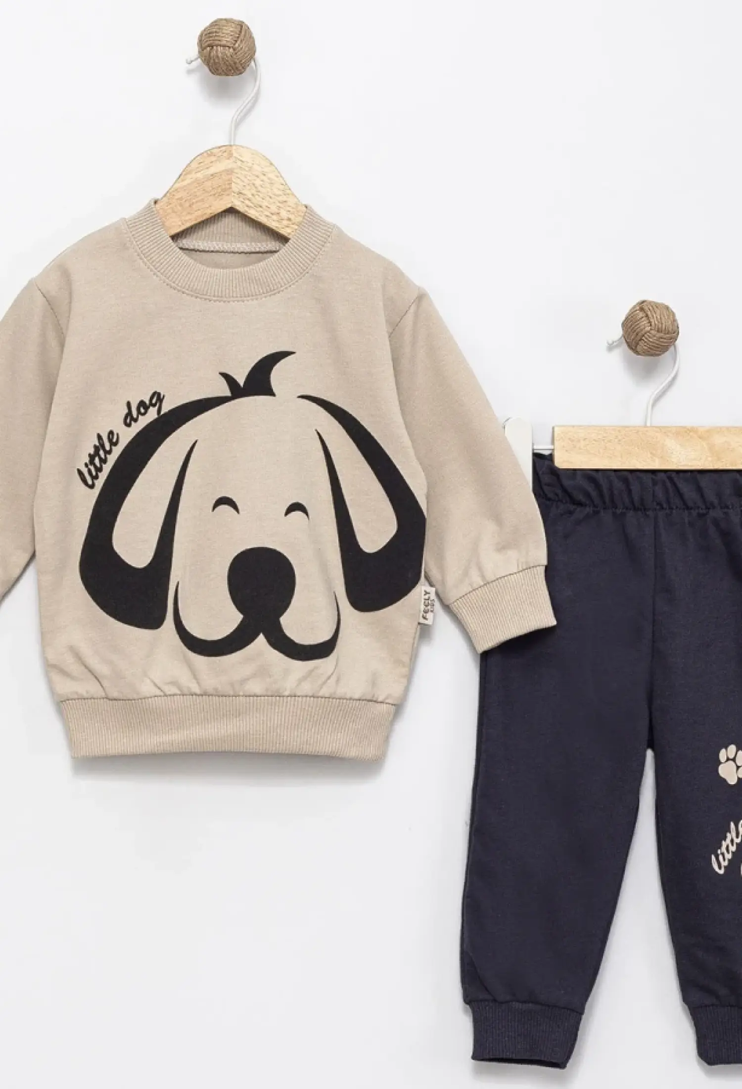 Dog Print Baby Boy Outfit