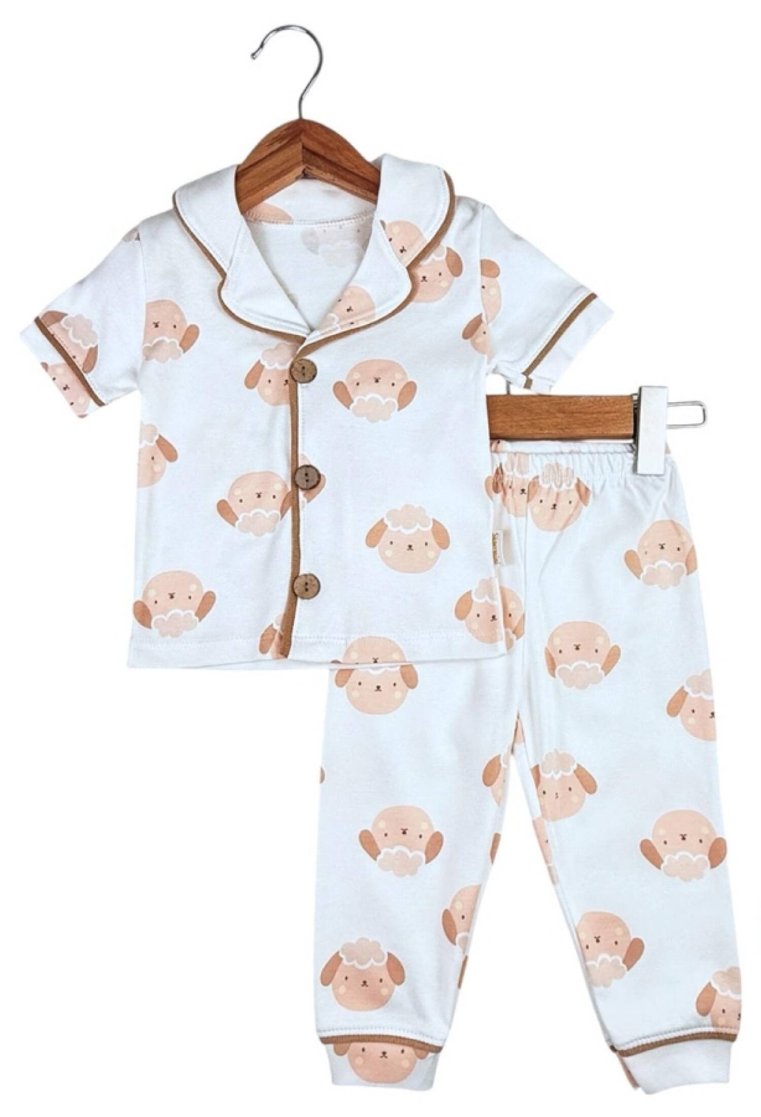 Kuzu Desenli Unisex Pijama Takım - Brand: SÜPERMİNİ - Kids & Bby Clothes From Peralane Kids Turkey