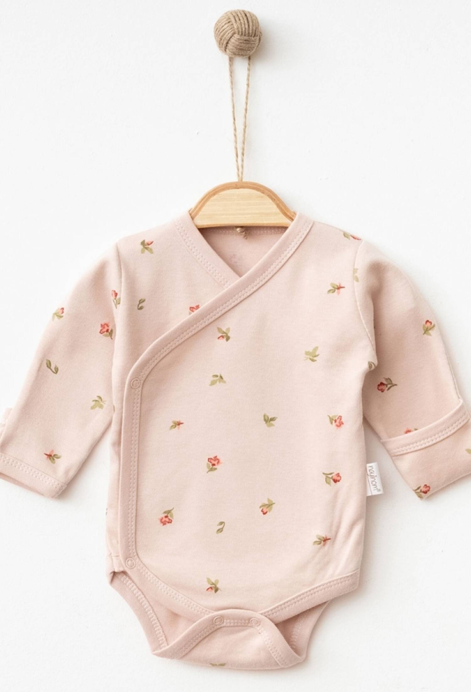 Lale Desenli Bebe Kundak Kız Çıtçıtlı Badi - Brand: NAYINOM - Kids & Bby Clothes From Peralane Kids Turkey