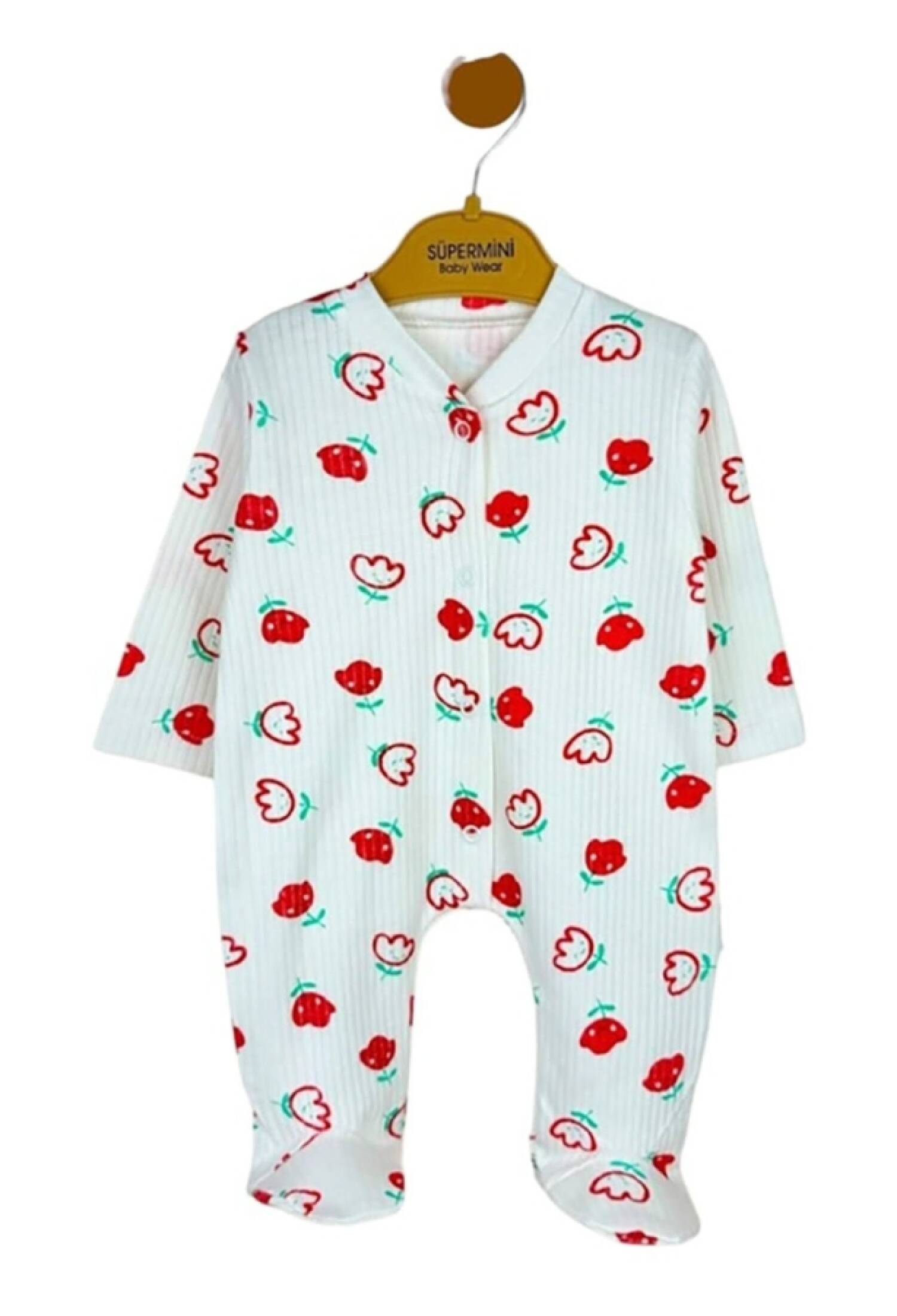 Tulip Patterned Girls' Pajama Set