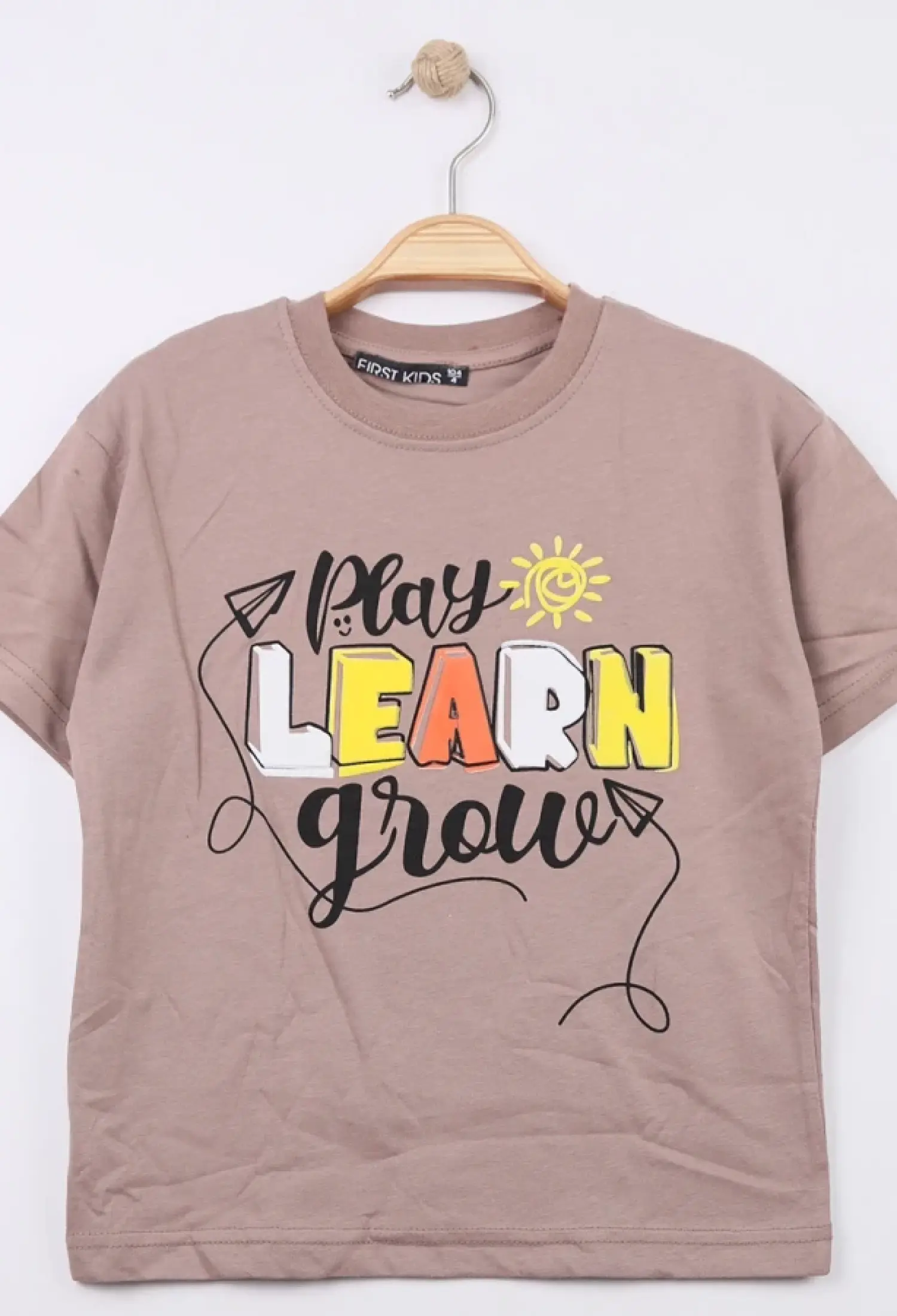 Learn Baskılı Erkek Tişört - Brand: FİRST KİDS - Kids & Bby Clothes From Peralane Kids Turkey