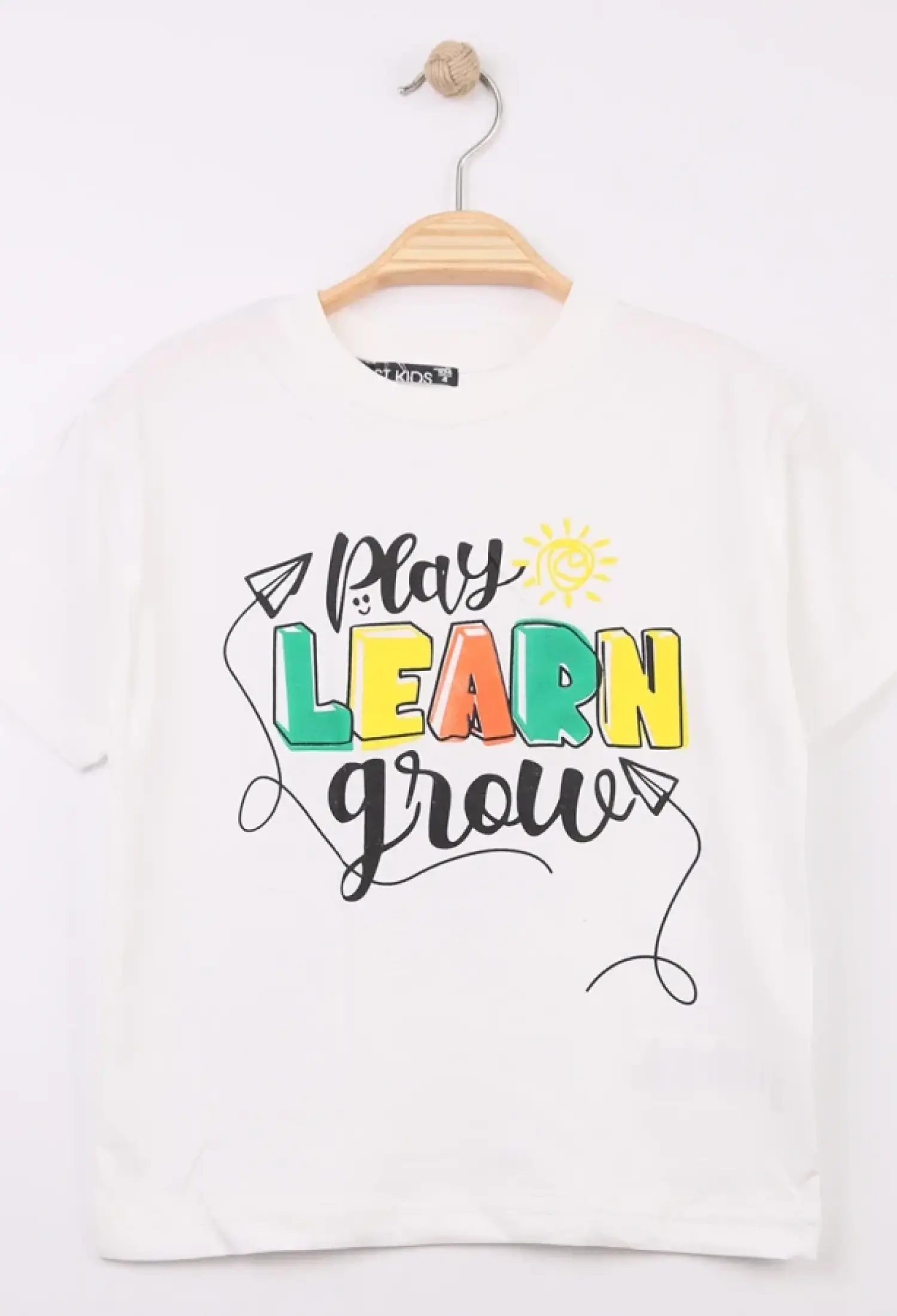 Learn Baskılı Erkek Tişört - Brand: FİRST KİDS - Kids & Bby Clothes From Peralane Kids Turkey