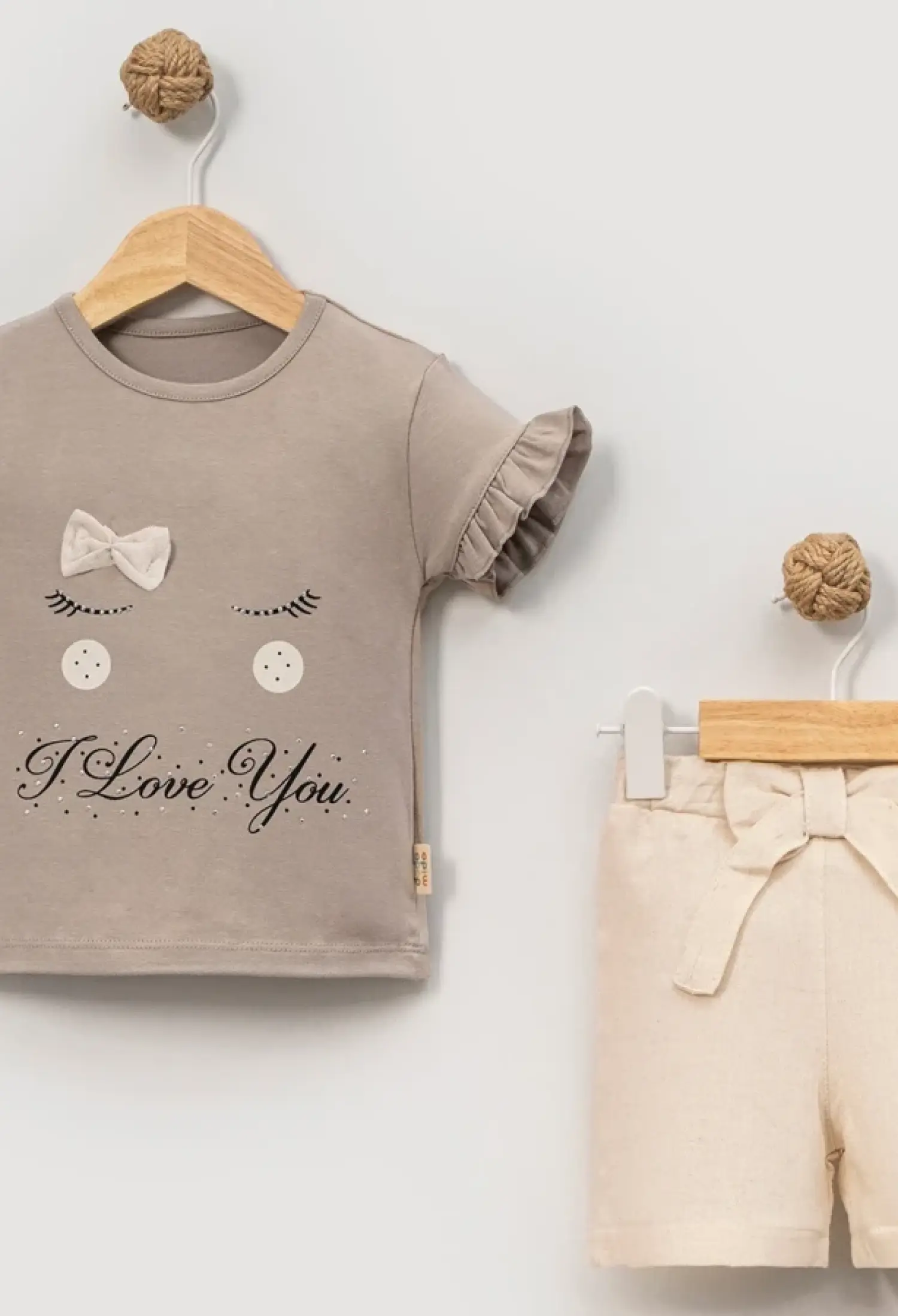 Love Baskılı Kız Bebe Takım - Brand: EYMUS - Kids & Bby Clothes From Peralane Kids Turkey