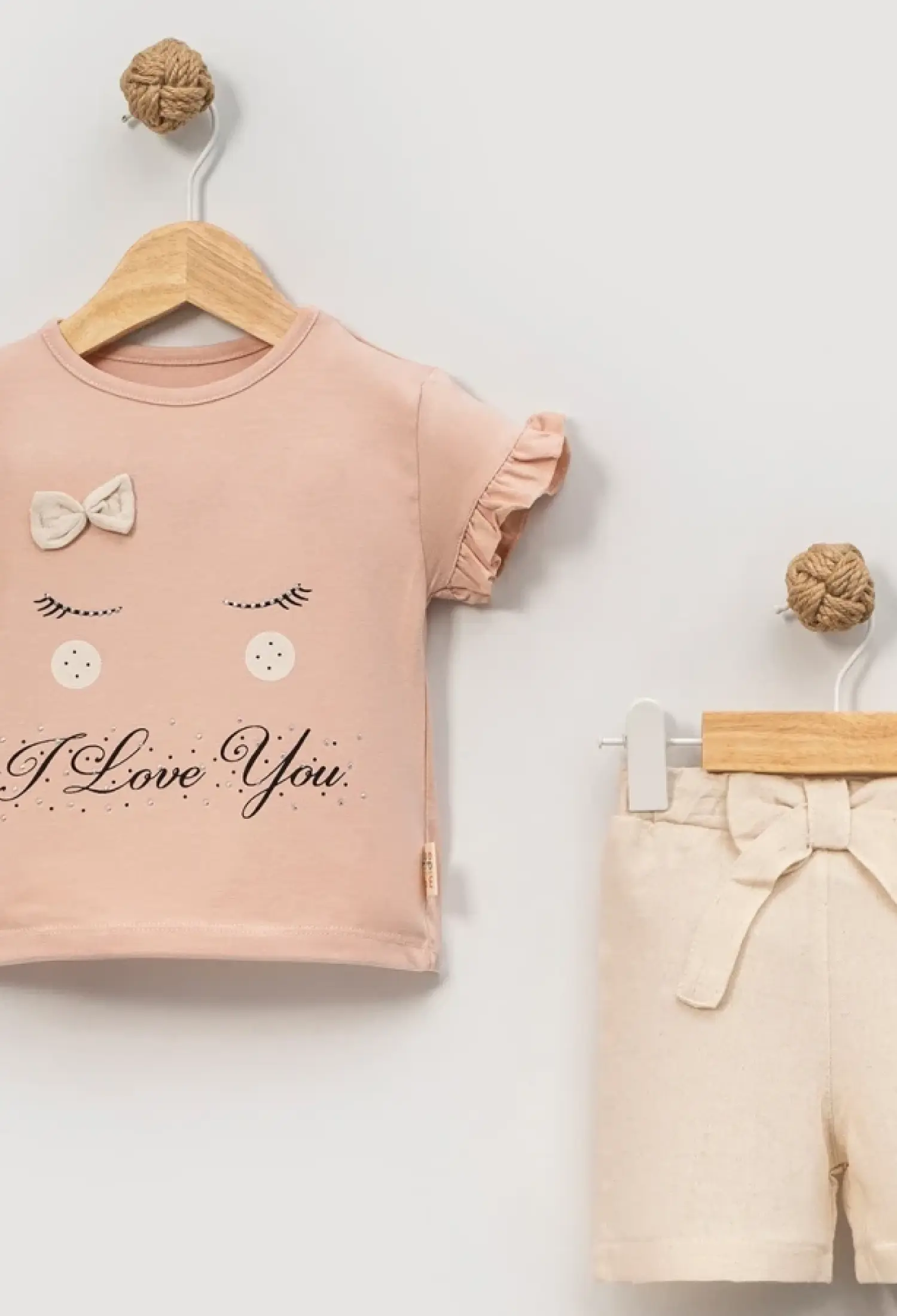 Love Baskılı Kız Bebe Takım - Brand: EYMUS - Kids & Bby Clothes From Peralane Kids Turkey