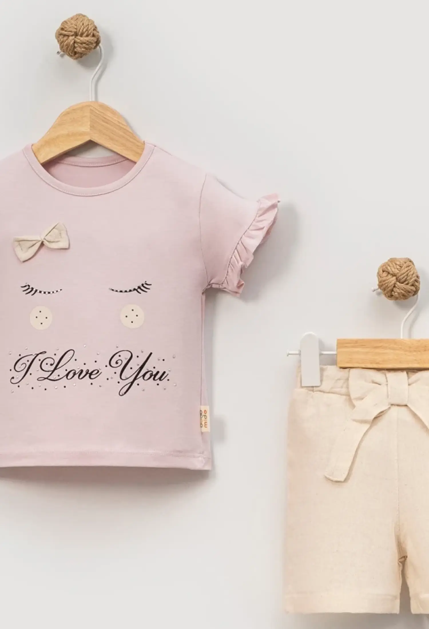 Love Baskılı Kız Bebe Takım - Brand: EYMUS - Kids & Bby Clothes From Peralane Kids Turkey