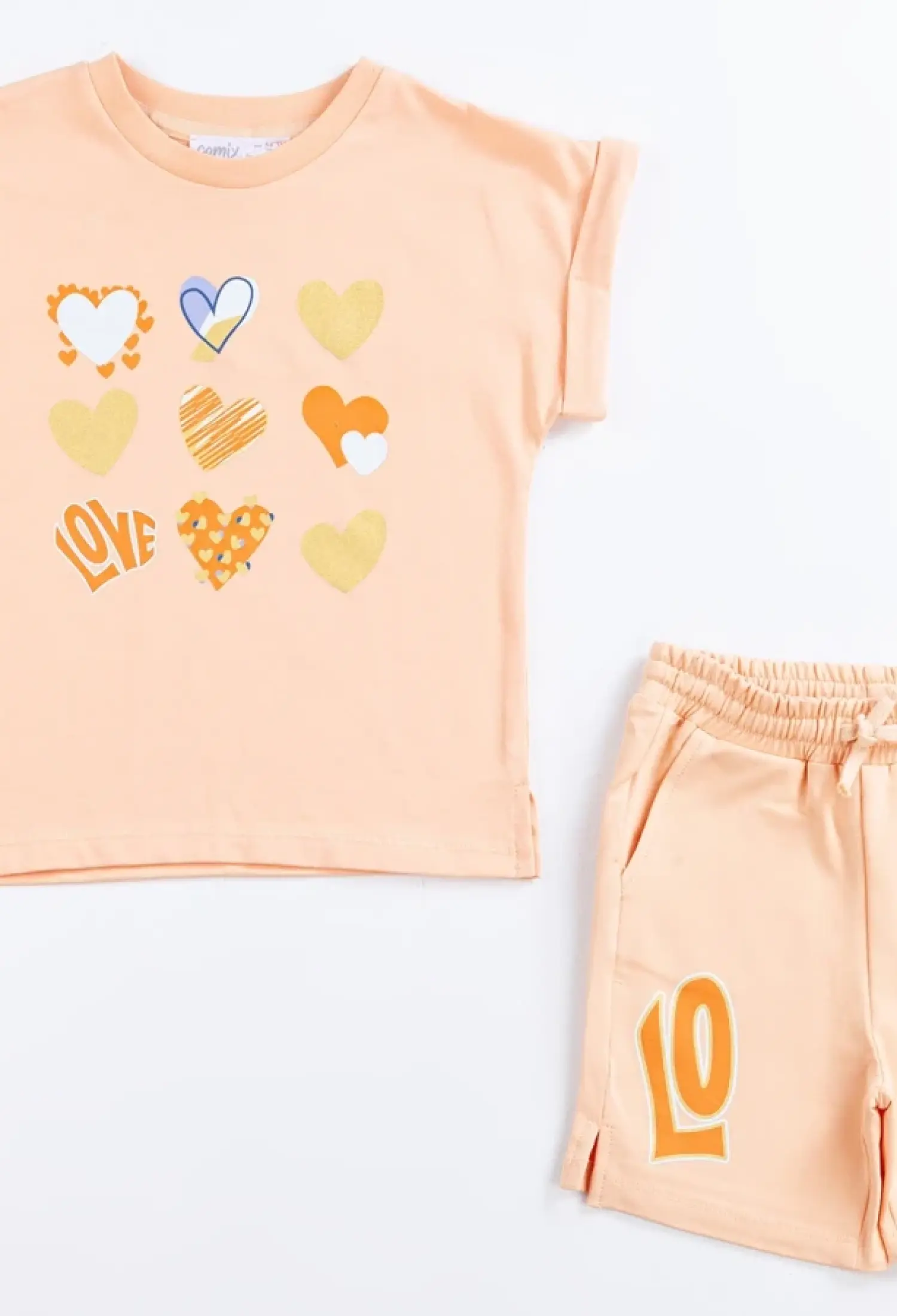 Love Baskılı Kız Takım - Brand: COMİX - Kids & Bby Clothes From Peralane Kids Turkey
