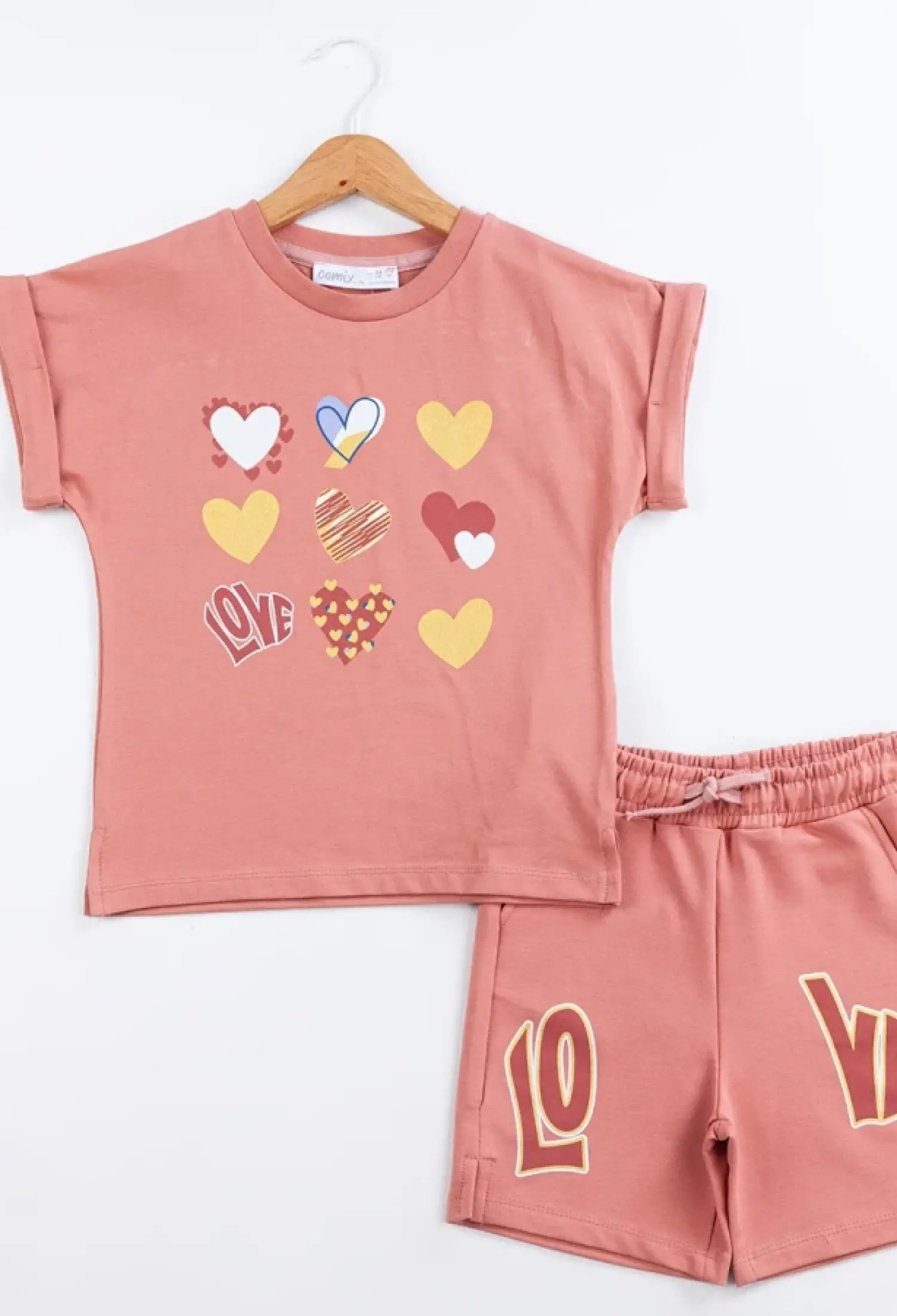 Love Baskılı Kız Takım - Brand: COMİX - Kids & Bby Clothes From Peralane Kids Turkey