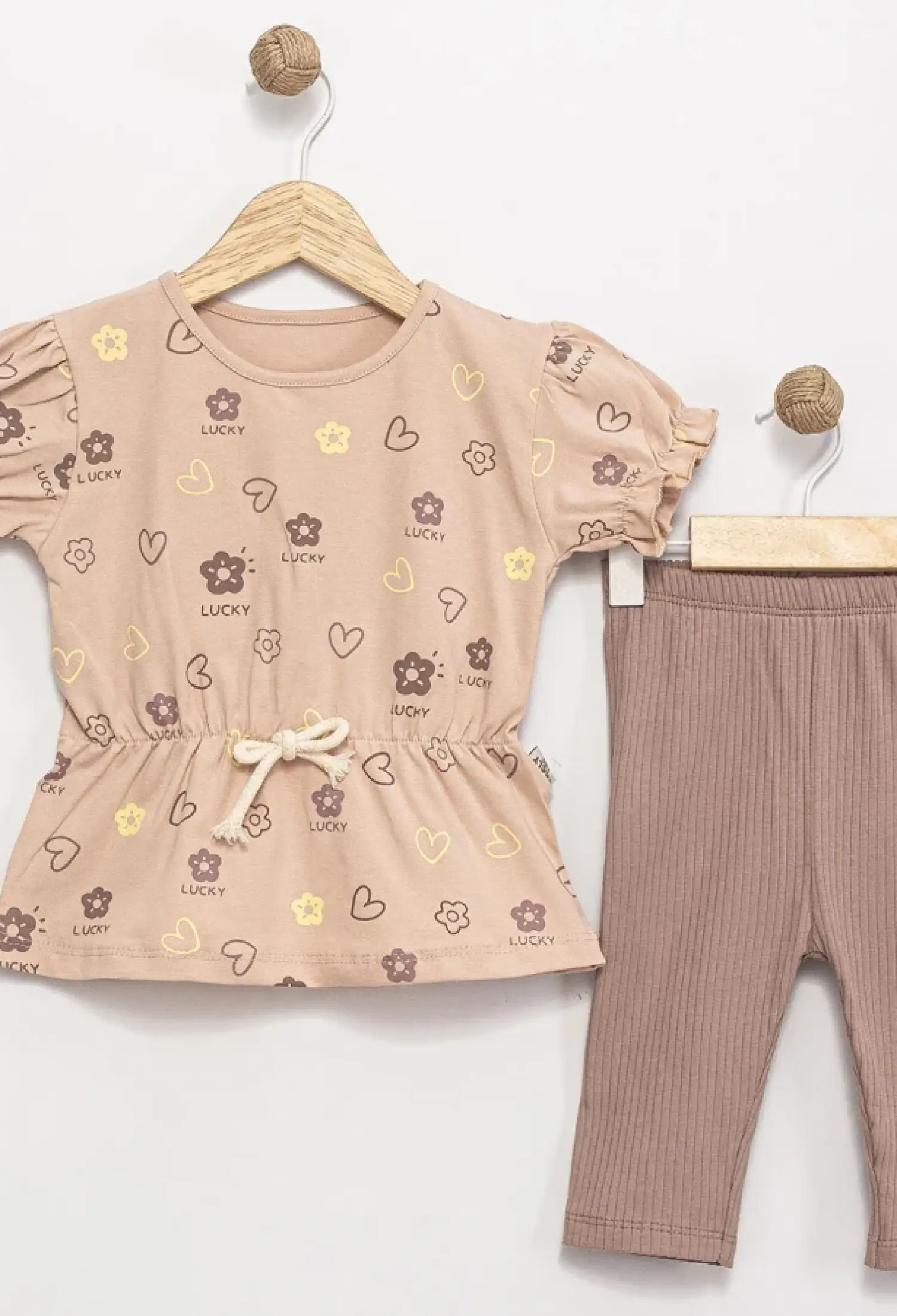 Lucky Baskılı Kız Takım - Brand: FEELY KİDS - Kids & Bby Clothes From Peralane Kids Turkey