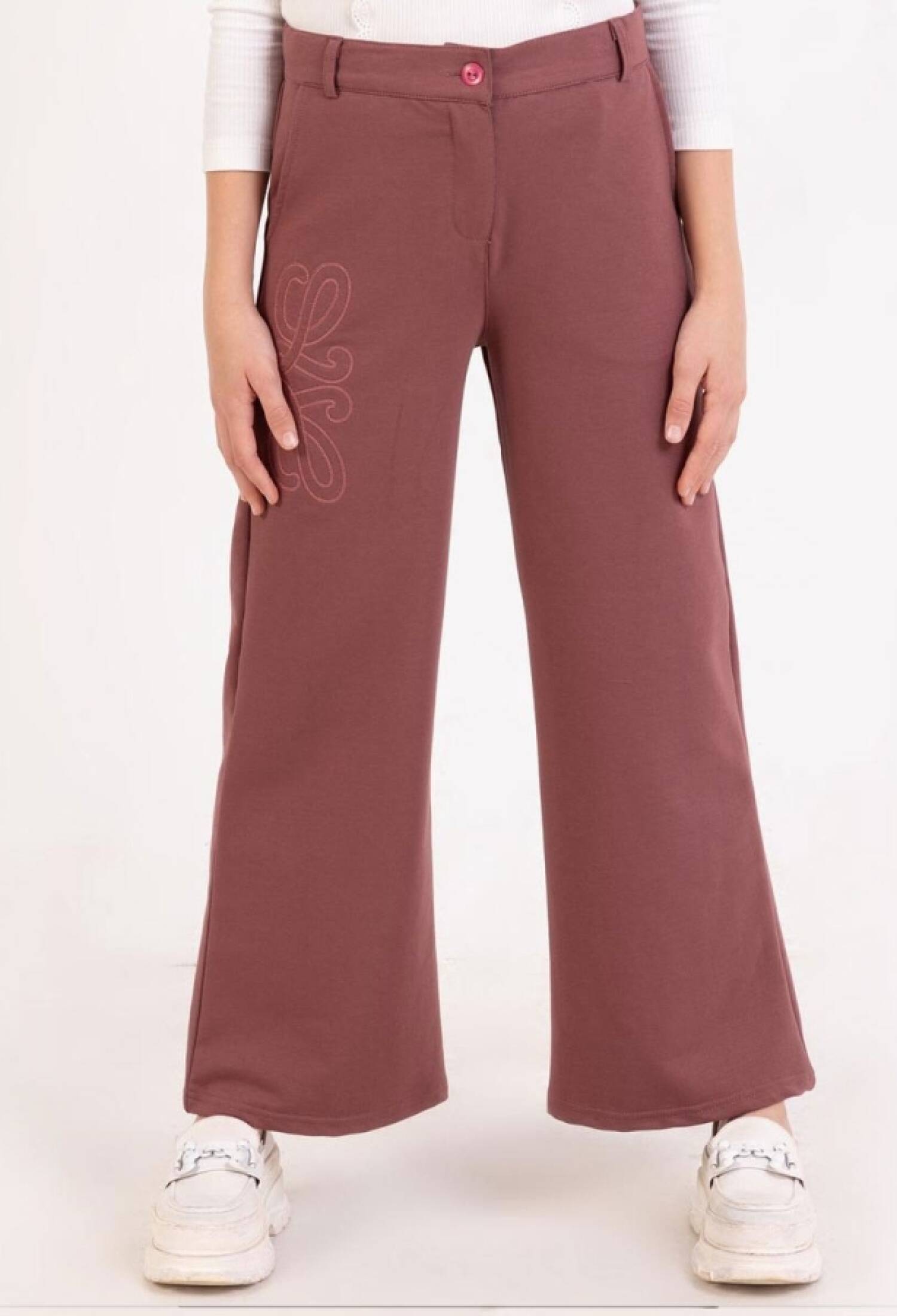Embroidered Girl's Pants