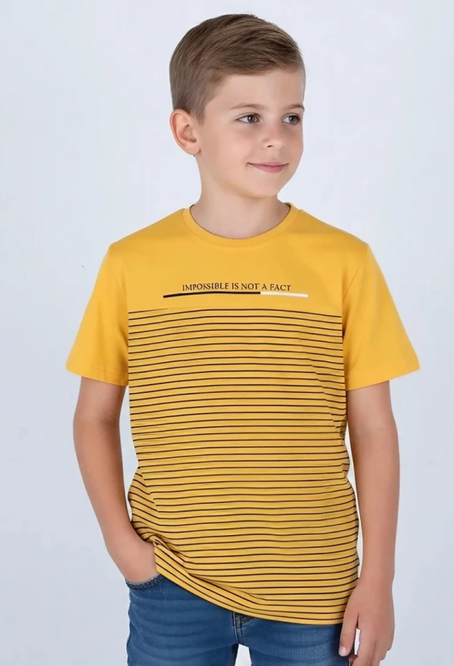 Not Çizgili Erkek Tişört - Brand: TANEM KİDS - Kids & Bby Clothes From Peralane Kids Turkey