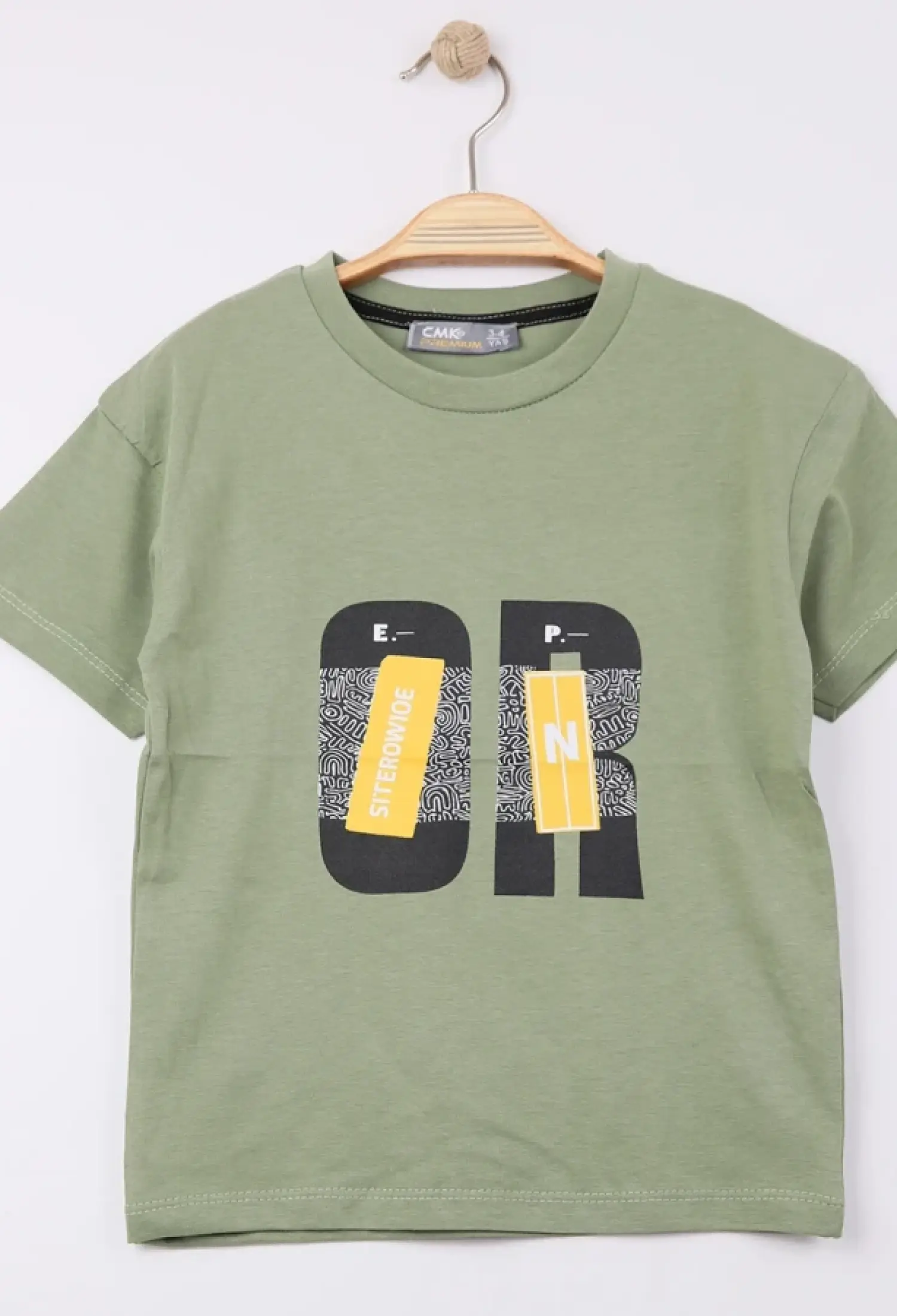 OR Baskılı Erkek Tişört - Brand: CMK - Kids & Bby Clothes From Peralane Kids Turkey