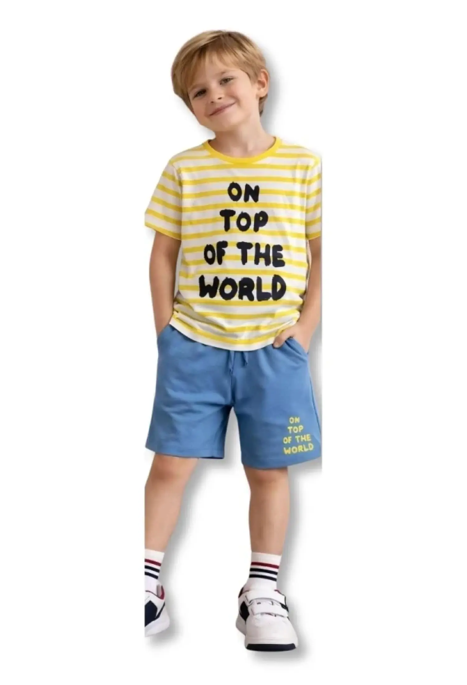 On Top Baskılı Erkek Takım - Brand: PALM LİFE - Kids & Bby Clothes From Peralane Kids Turkey