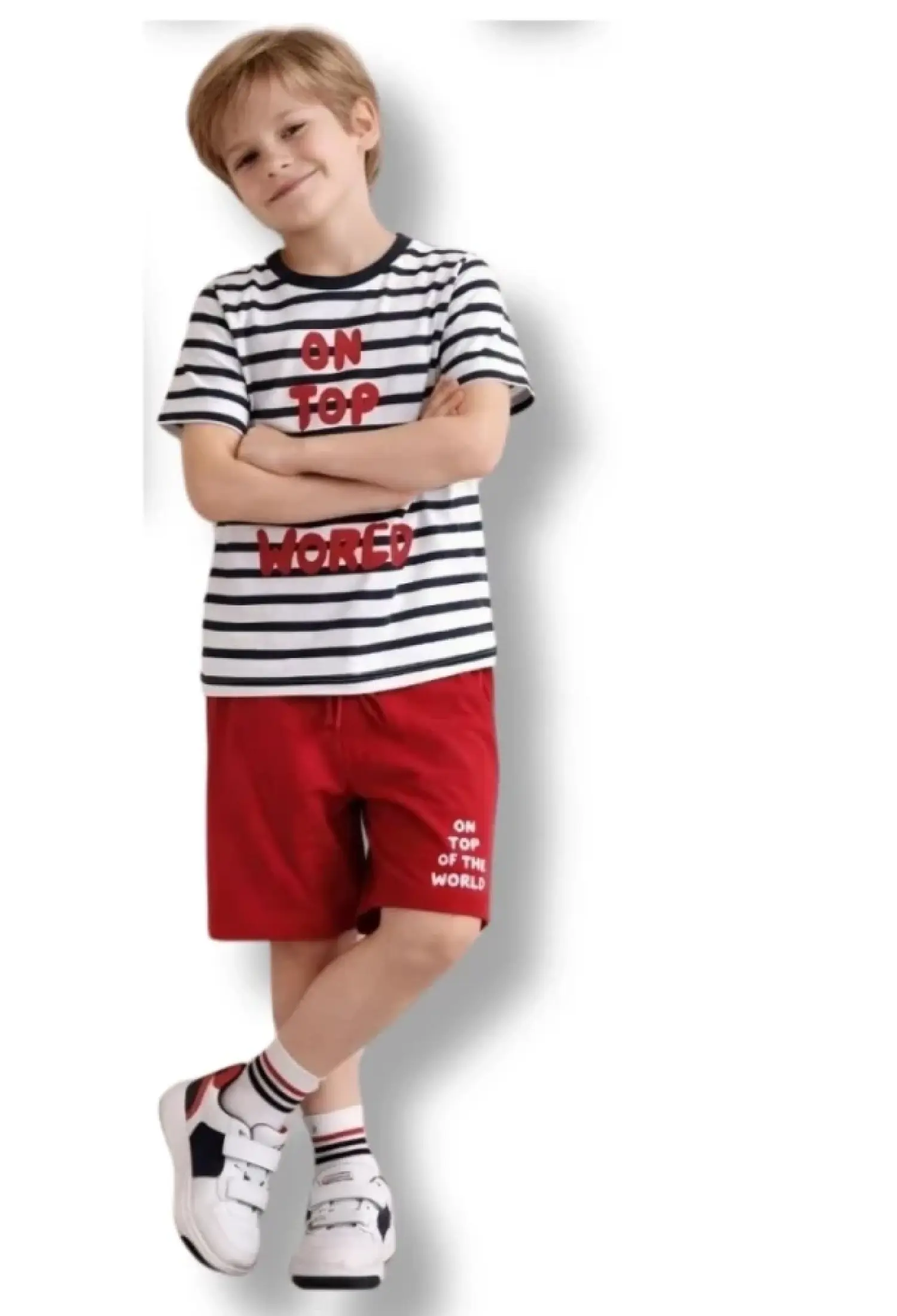 On Top Baskılı Erkek Takım - Brand: PALM LİFE - Kids & Bby Clothes From Peralane Kids Turkey