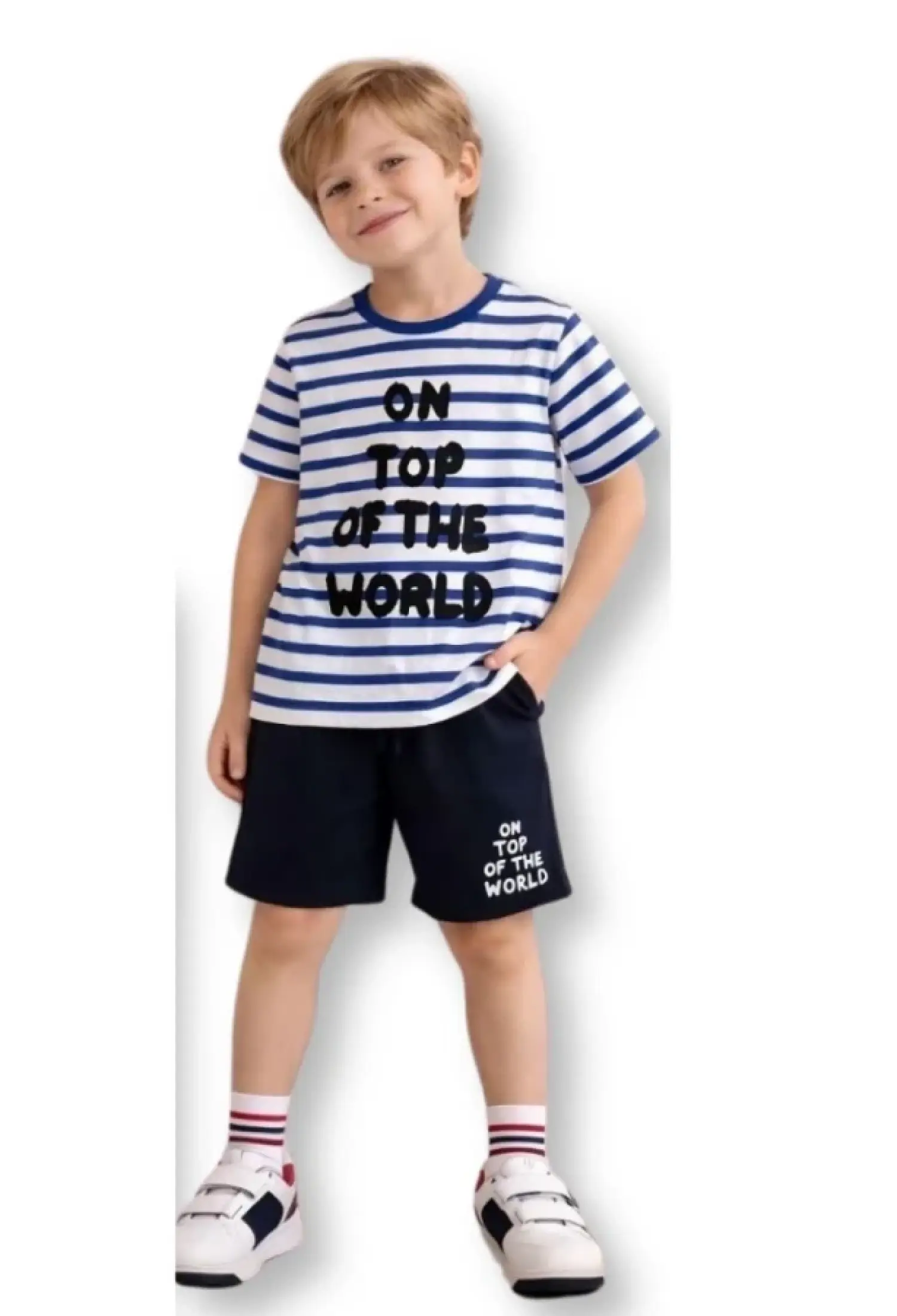 On Top Baskılı Erkek Takım - Brand: PALM LİFE - Kids & Bby Clothes From Peralane Kids Turkey