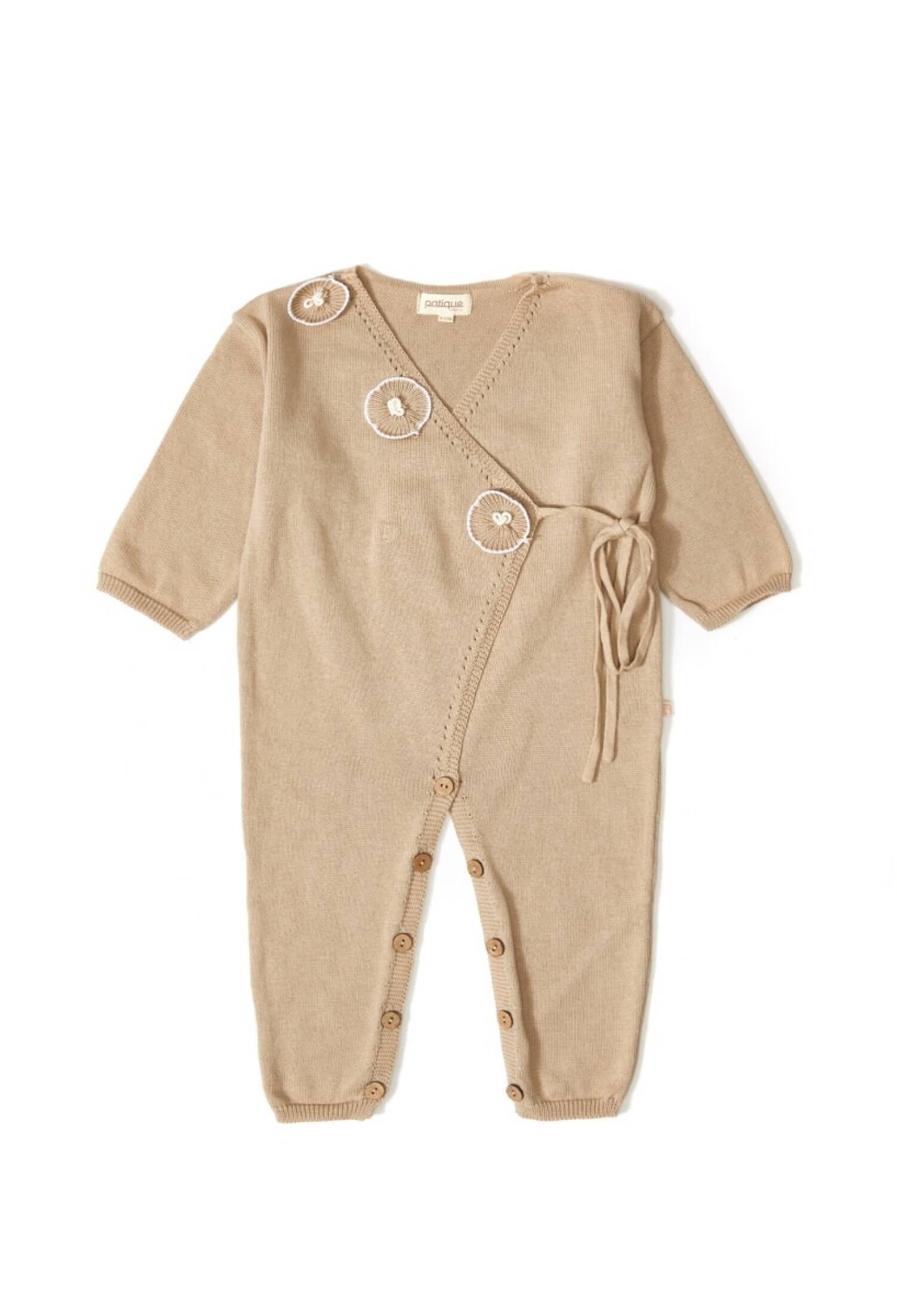 Organic Cotton Floral Romper for Baby Girl Uluda? Triko 1061-21022 - 1061-21022