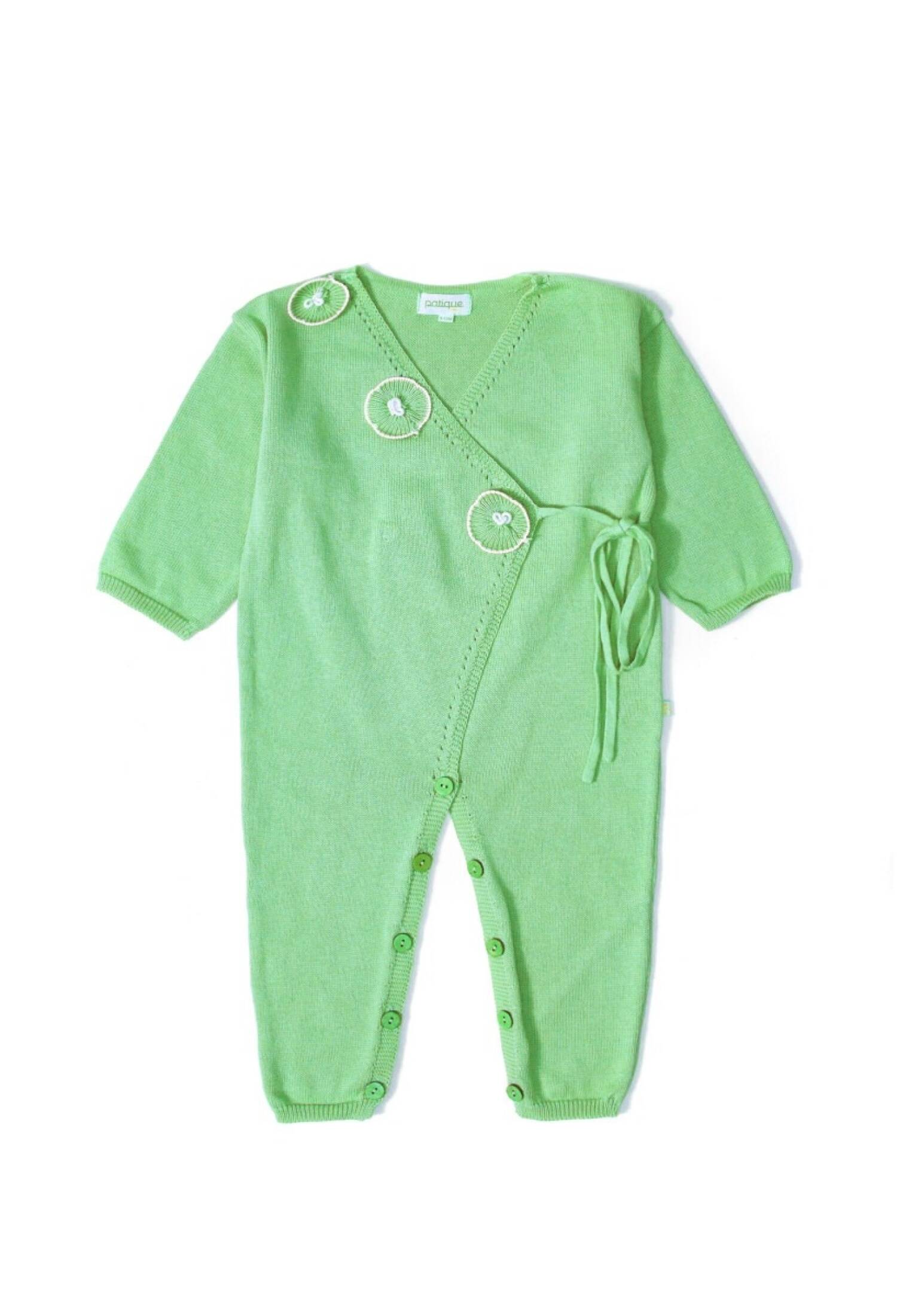 Organic Cotton Floral Romper for Baby Girl Uluda? Triko 1061-21022 - 1061-21022