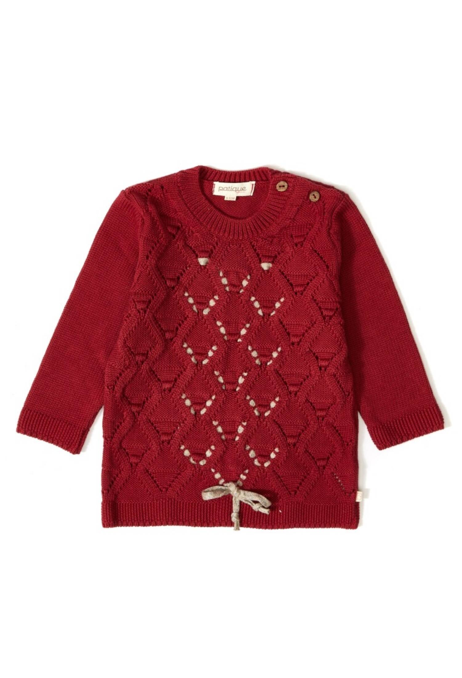 Organic Cotton Knitwear Sweater for Baby Girl Uluda? Triko 1061-21058-1 - 1061-21058-1