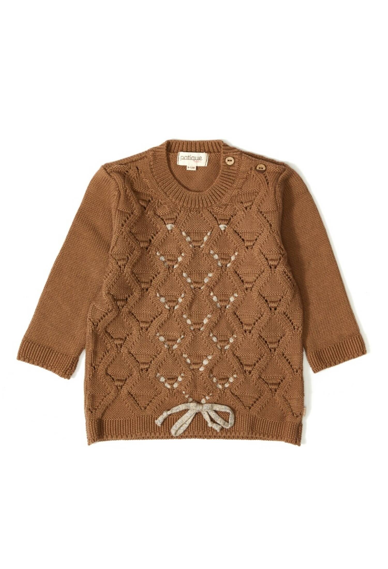Organic Cotton Knitwear Sweater for Baby Girl Uluda? Triko 1061-21058-1 - 1061-21058-1