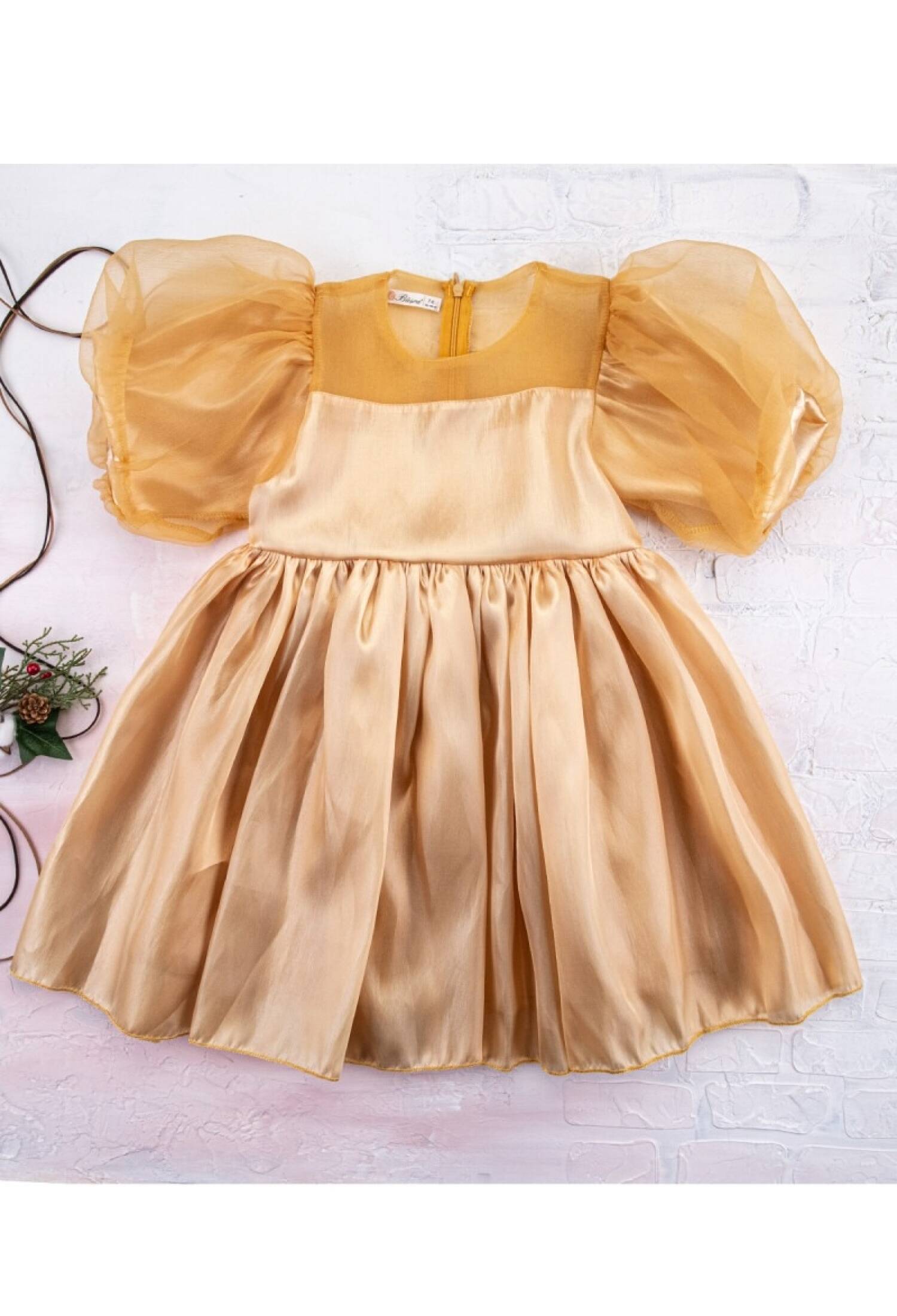 Waitress Dress with Organza Bow