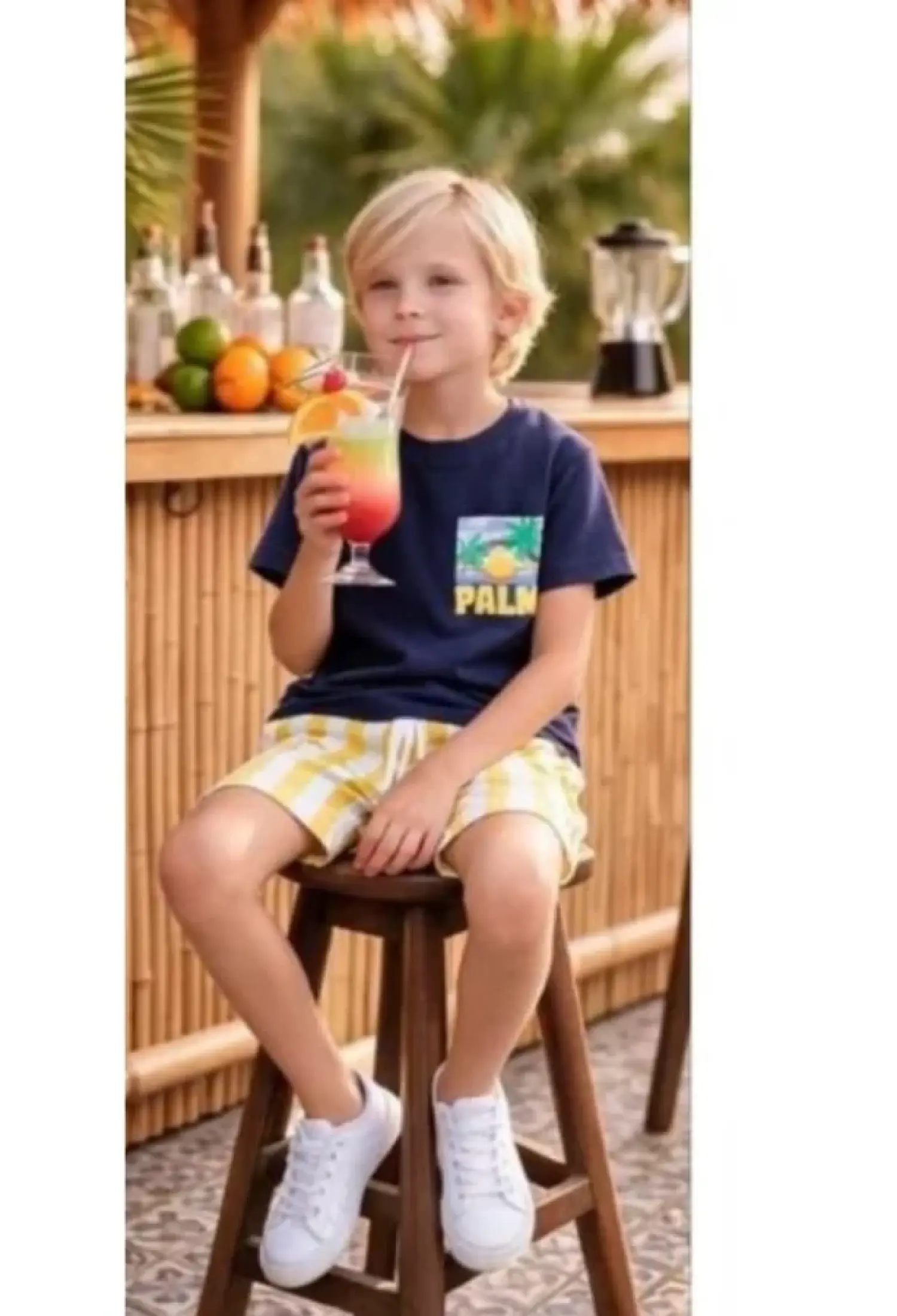 Palm Baskılı Erkek Takım - Brand: PALM LİFE - Kids & Bby Clothes From Peralane Kids Turkey