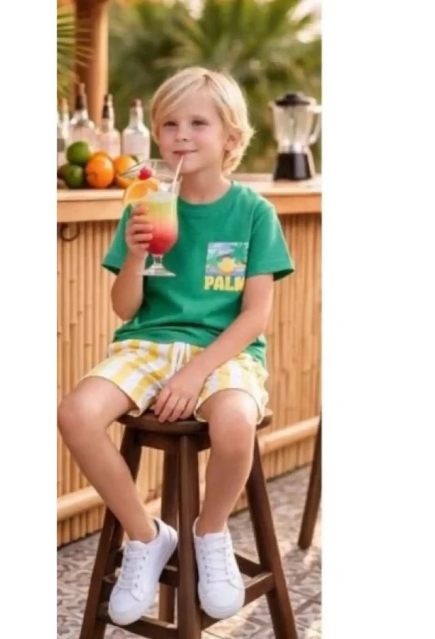 Palm Baskılı Erkek Takım - Brand: PALM LİFE - Kids & Bby Clothes From Peralane Kids Turkey