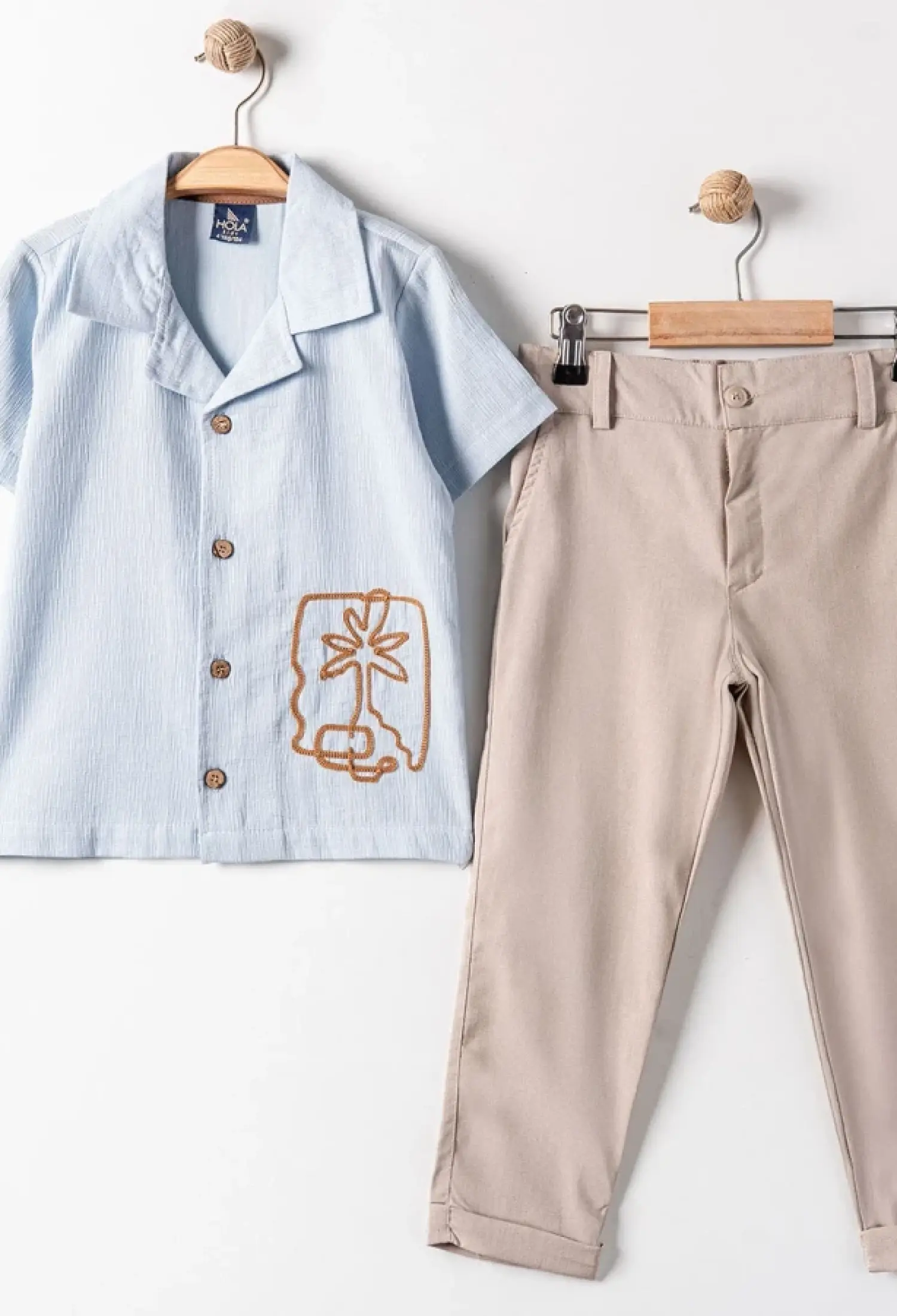 Palmiye Nakışlı Erkek Takım - Brand: BARKOD - Kids & Bby Clothes From Peralane Kids Turkey