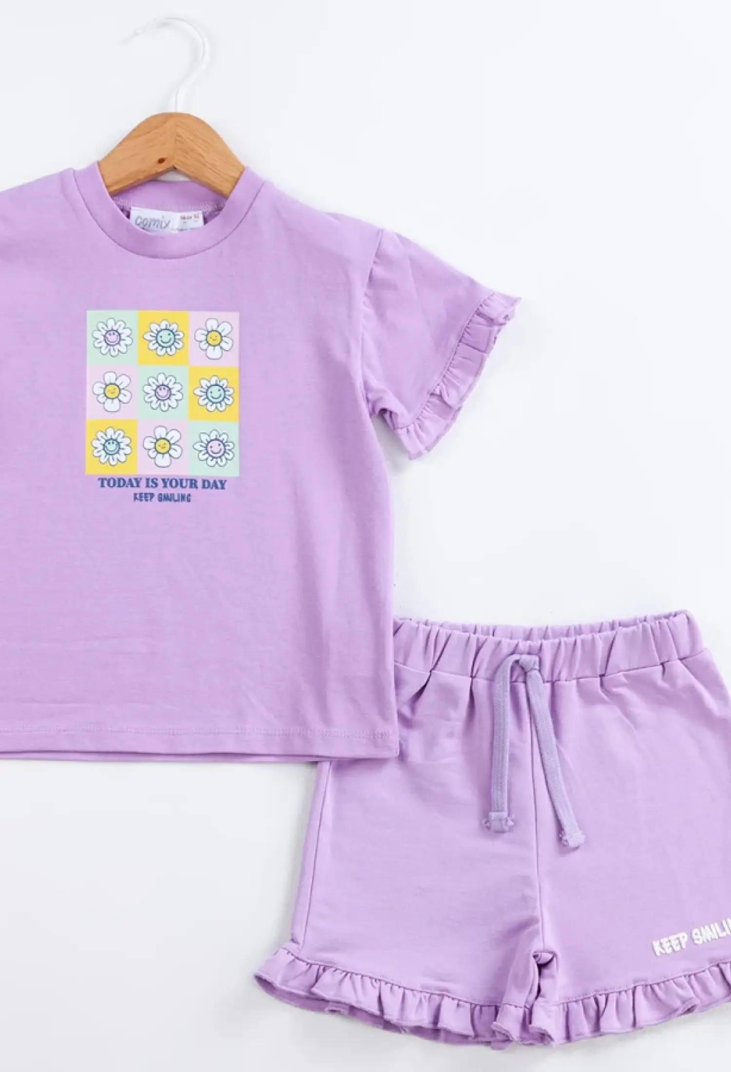 Papatya Baskılı Kız Bebe Takım - Brand: COMİX - Kids & Bby Clothes From Peralane Kids Turkey