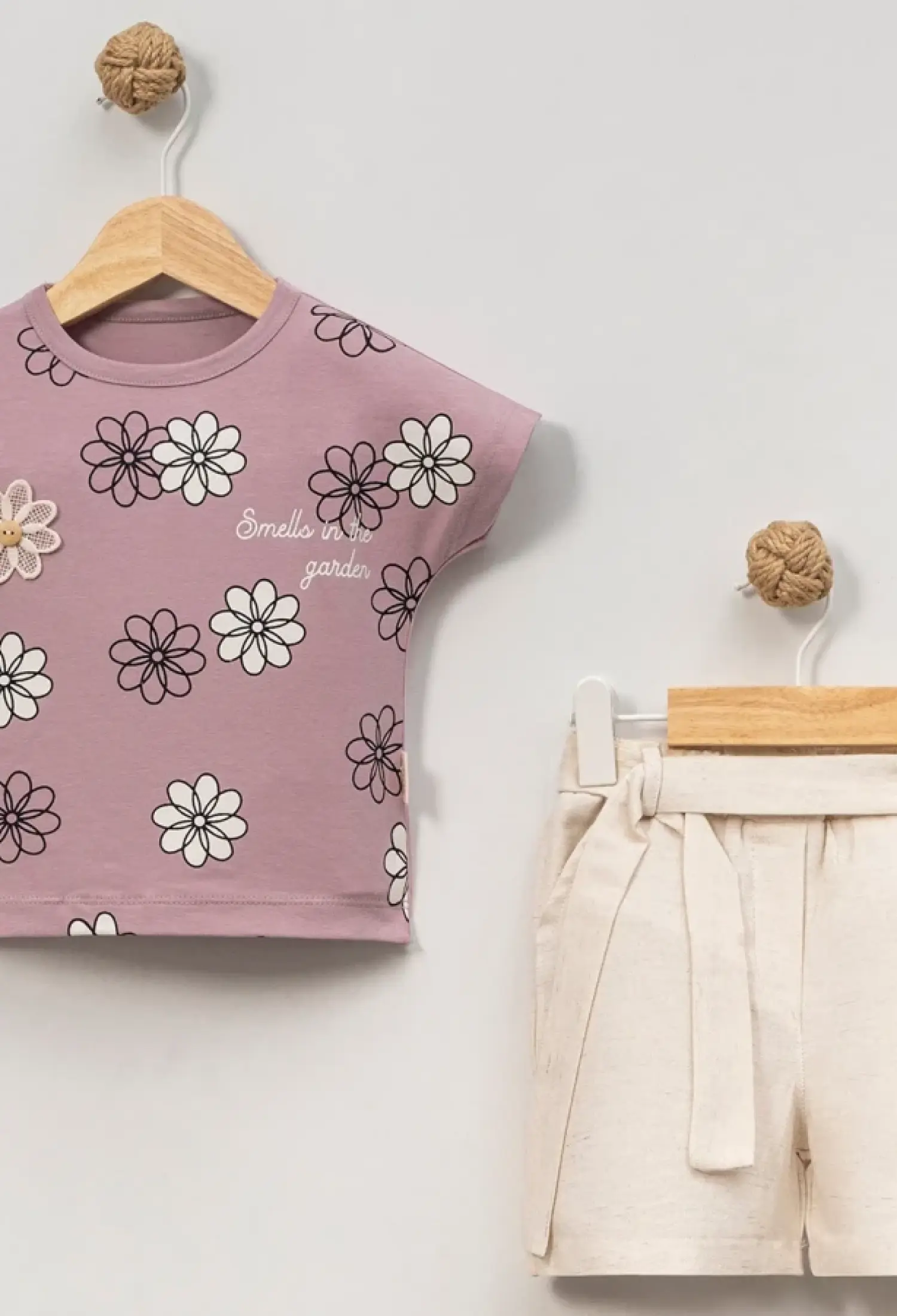 Papatya Baskılı Kız Takım - Brand: EYMUS - Kids & Bby Clothes From Peralane Kids Turkey