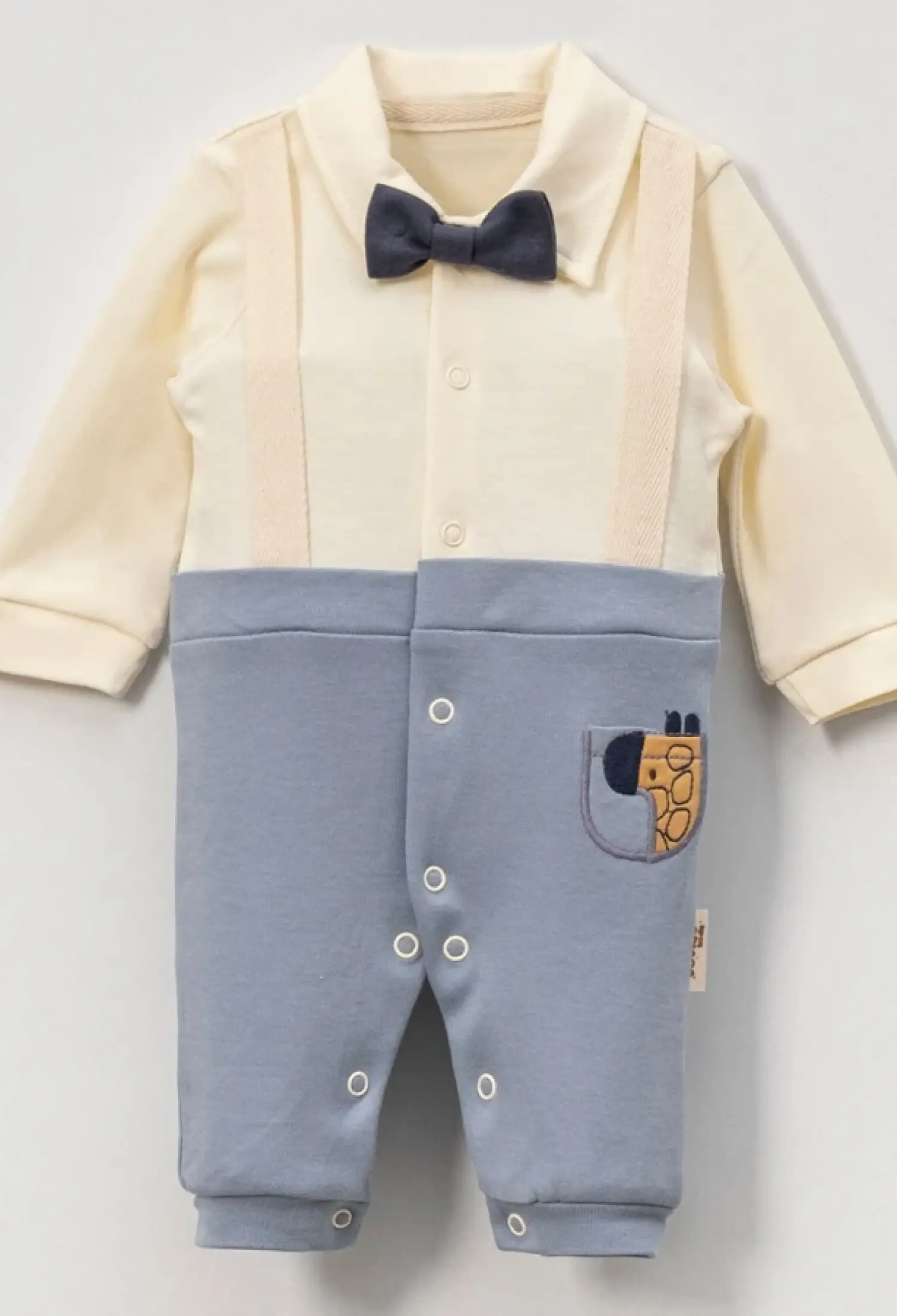 Papyon Detaylı Erkek Bebe Tulum - Brand: VOVİDO - Kids & Bby Clothes From Peralane Kids Turkey
