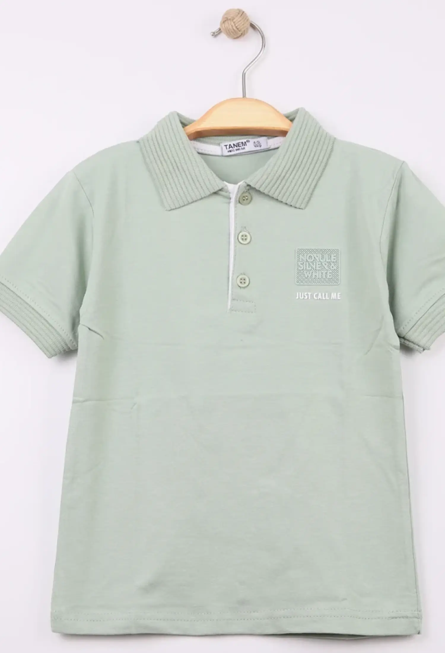 Polo Yakalı Call Me Baskılı Erkek Tişört - Brand: TANEM KİDS - Kids & Bby Clothes From Peralane Kids Turkey