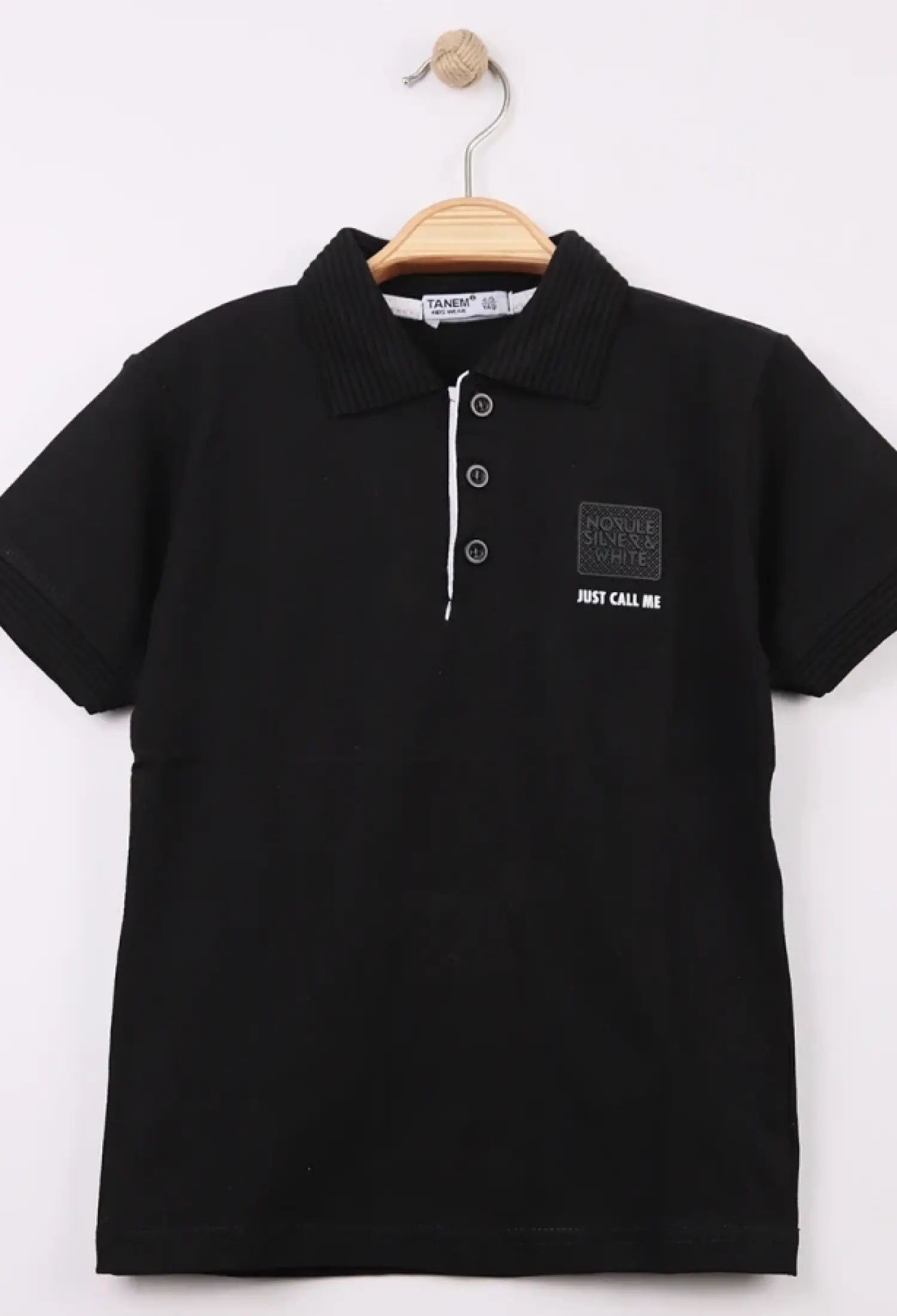 Polo Yakalı Call Me Baskılı Erkek Tişört - Brand: TANEM KİDS - Kids & Bby Clothes From Peralane Kids Turkey