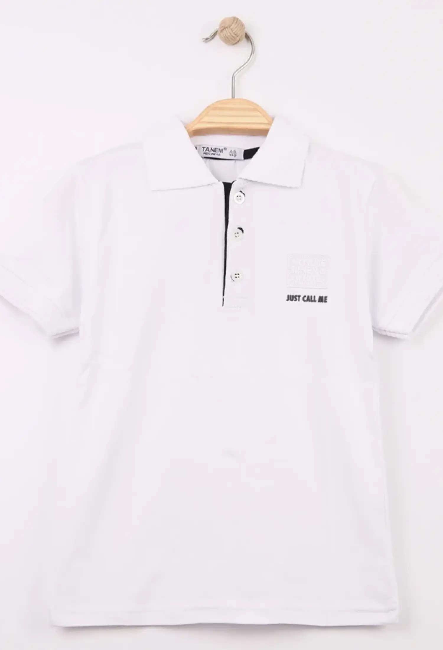 Polo Yakalı Call Me Baskılı Erkek Tişört - Brand: TANEM KİDS - Kids & Bby Clothes From Peralane Kids Turkey
