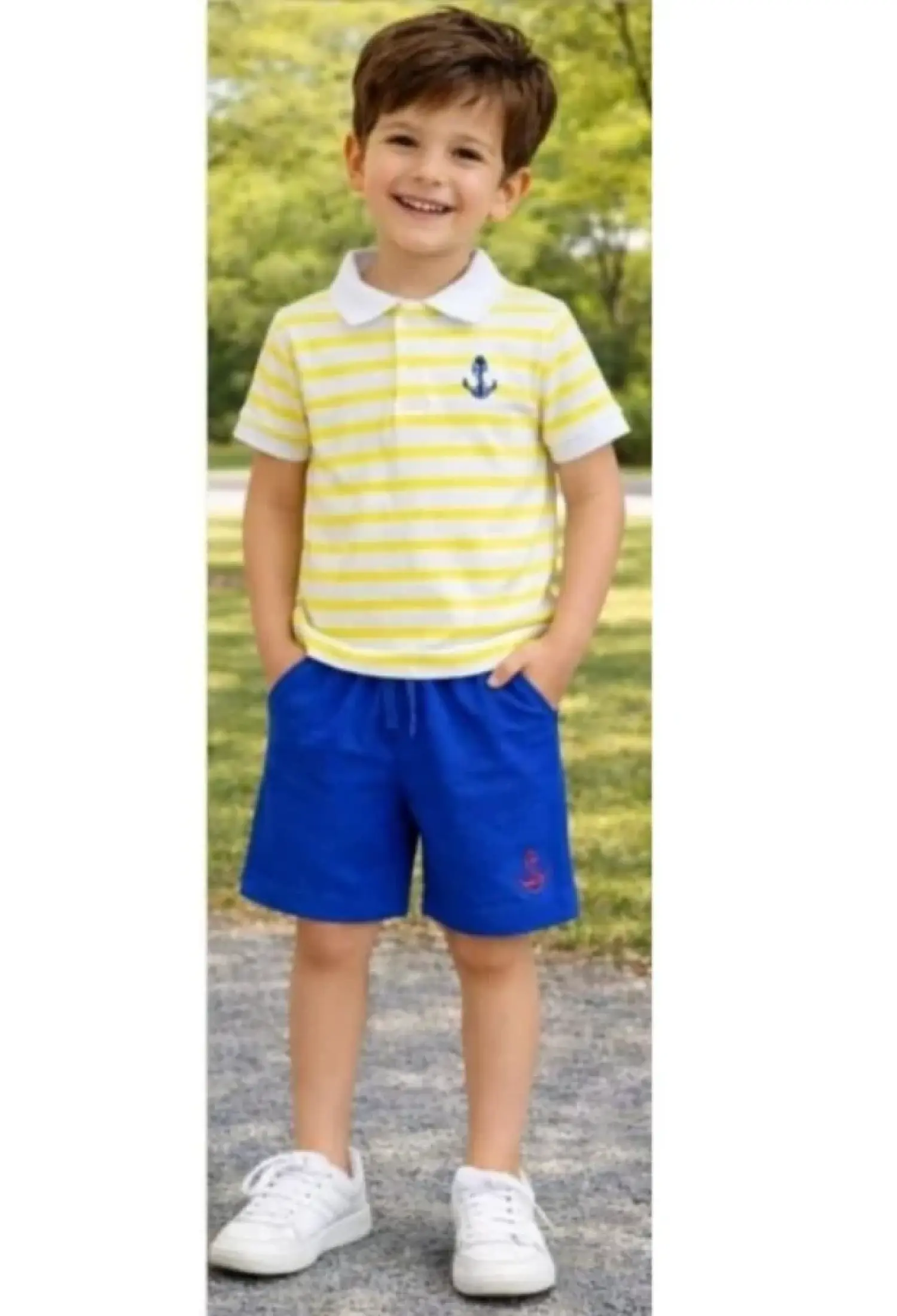 Polo Yakalı Çizgili Erkek Takım - Brand: PALM LİFE - Kids & Bby Clothes From Peralane Kids Turkey