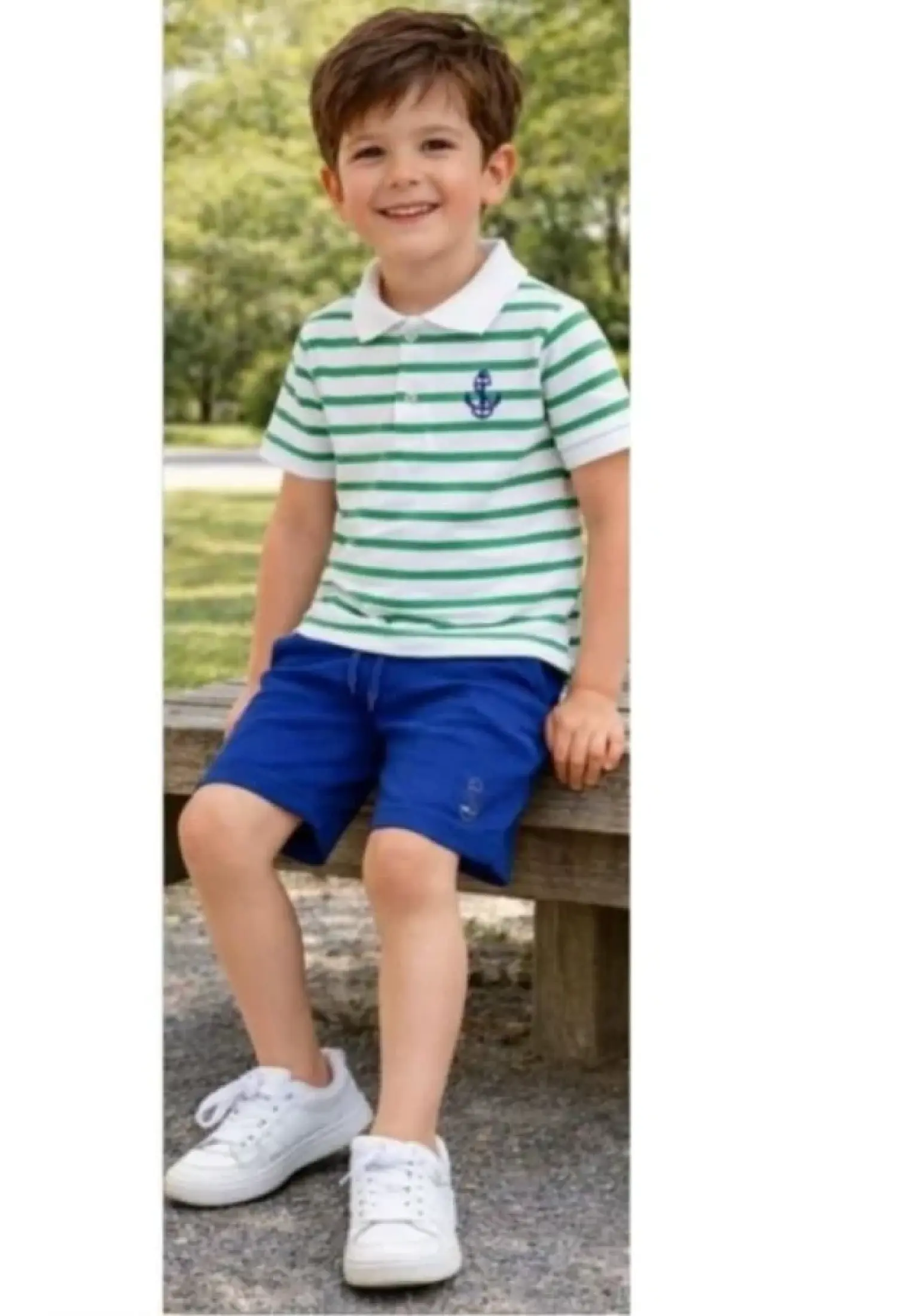 Polo Yakalı Çizgili Erkek Takım - Brand: PALM LİFE - Kids & Bby Clothes From Peralane Kids Turkey