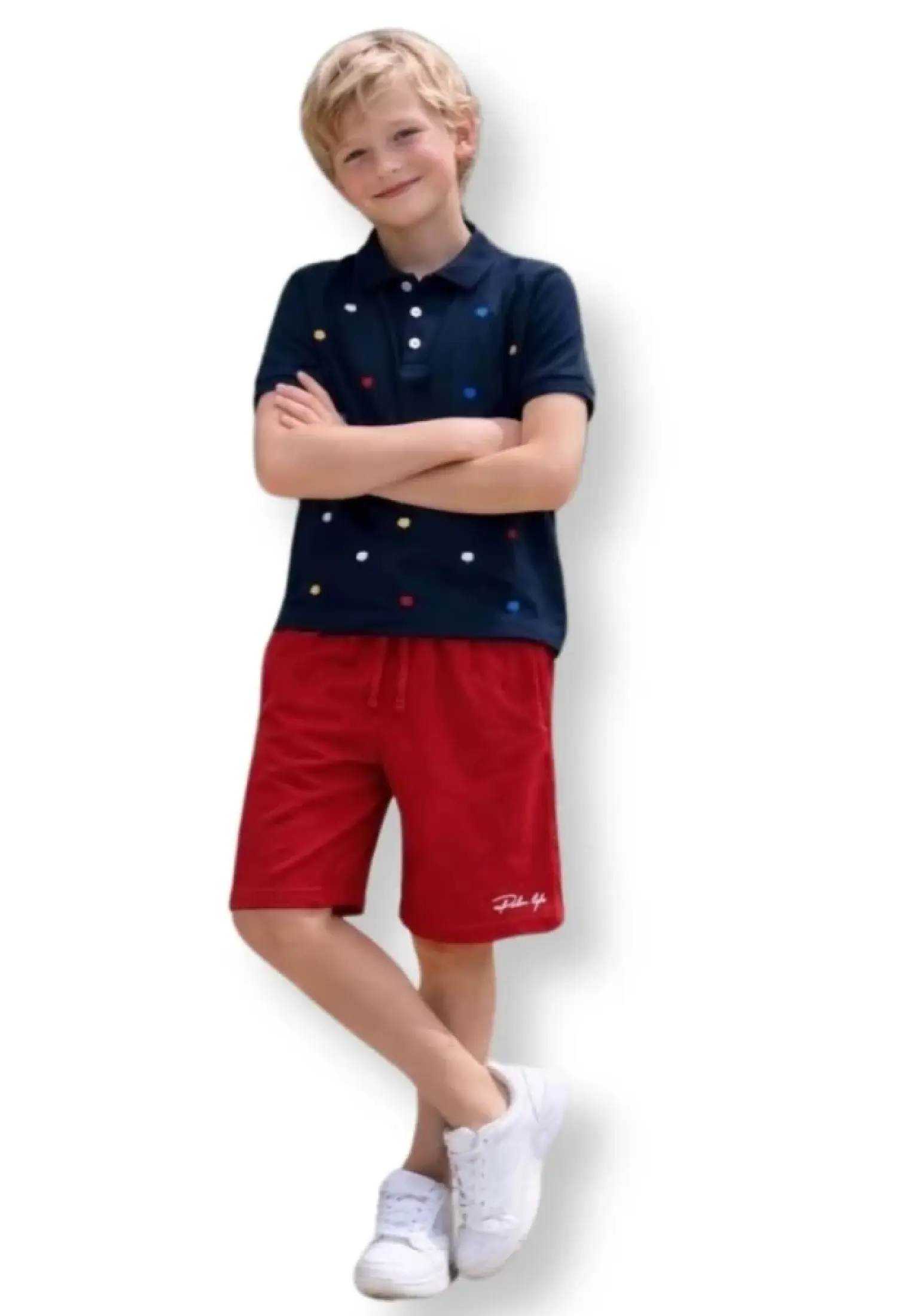 Polo Yakalı Desenli Erkek Takım - Brand: PALM LİFE - Kids & Bby Clothes From Peralane Kids Turkey