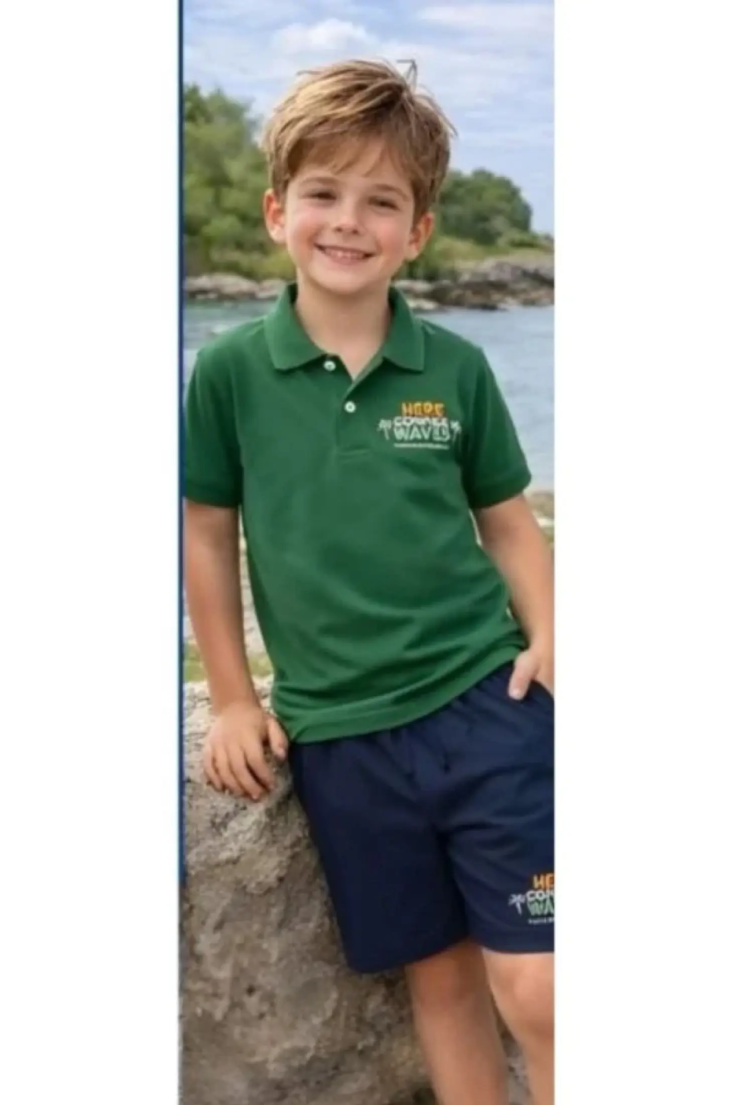 Boys Polo Collar Suit