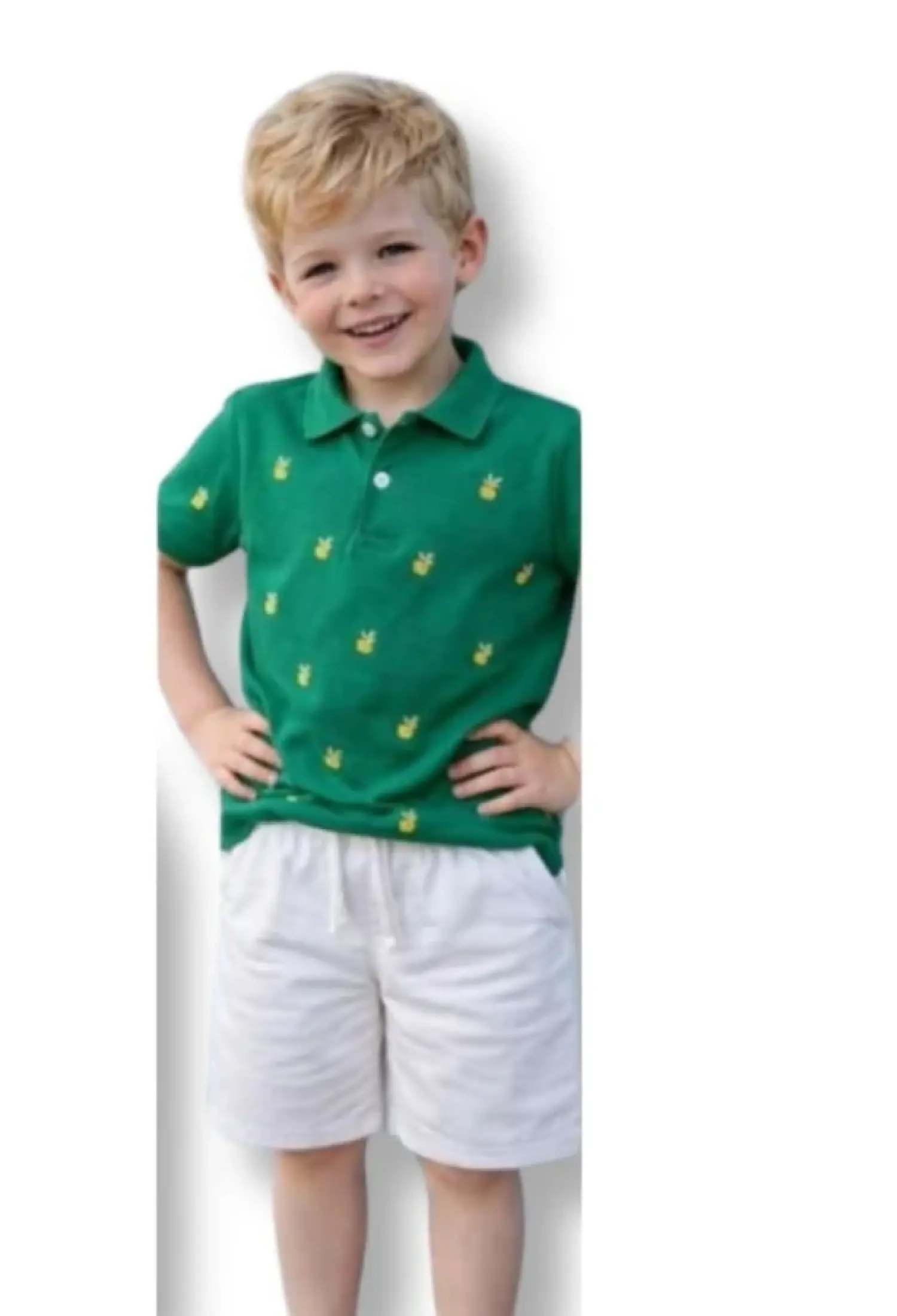 Boys Polo Collar Suit
