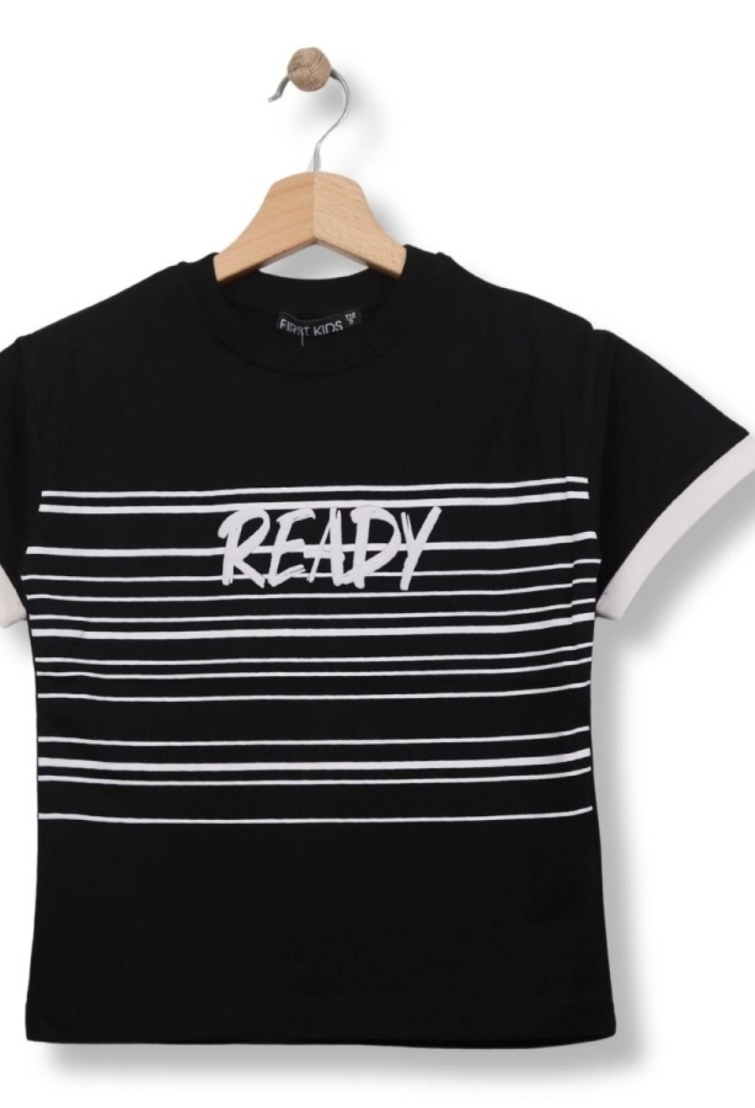 Ready Baskılı Erkek Tişört - Brand: FİRST KİDS - Kids & Bby Clothes From Peralane Kids Turkey