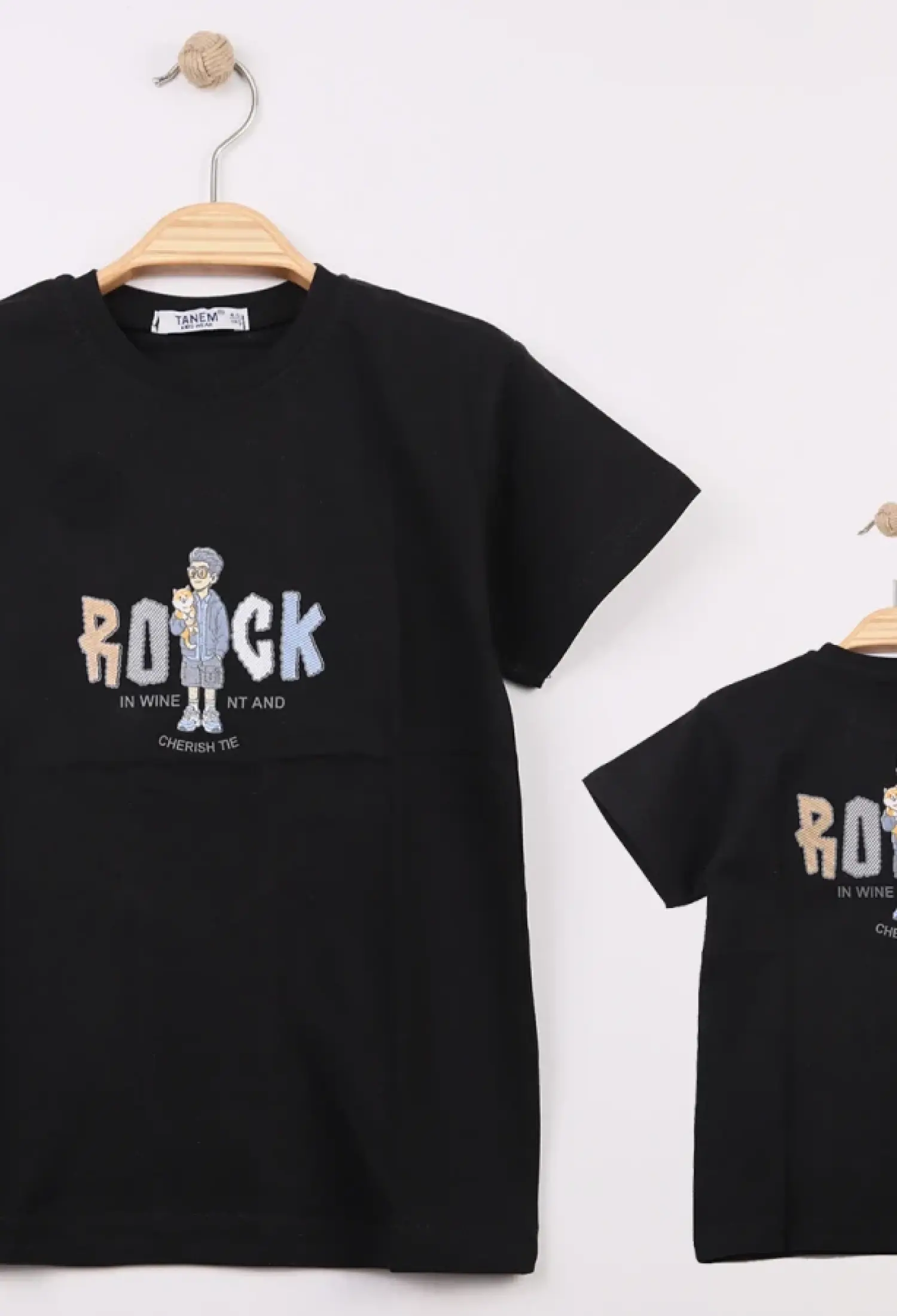 Rock Baskılı Erkek Tişört - Brand: TANEM KİDS - Kids & Bby Clothes From Peralane Kids Turkey
