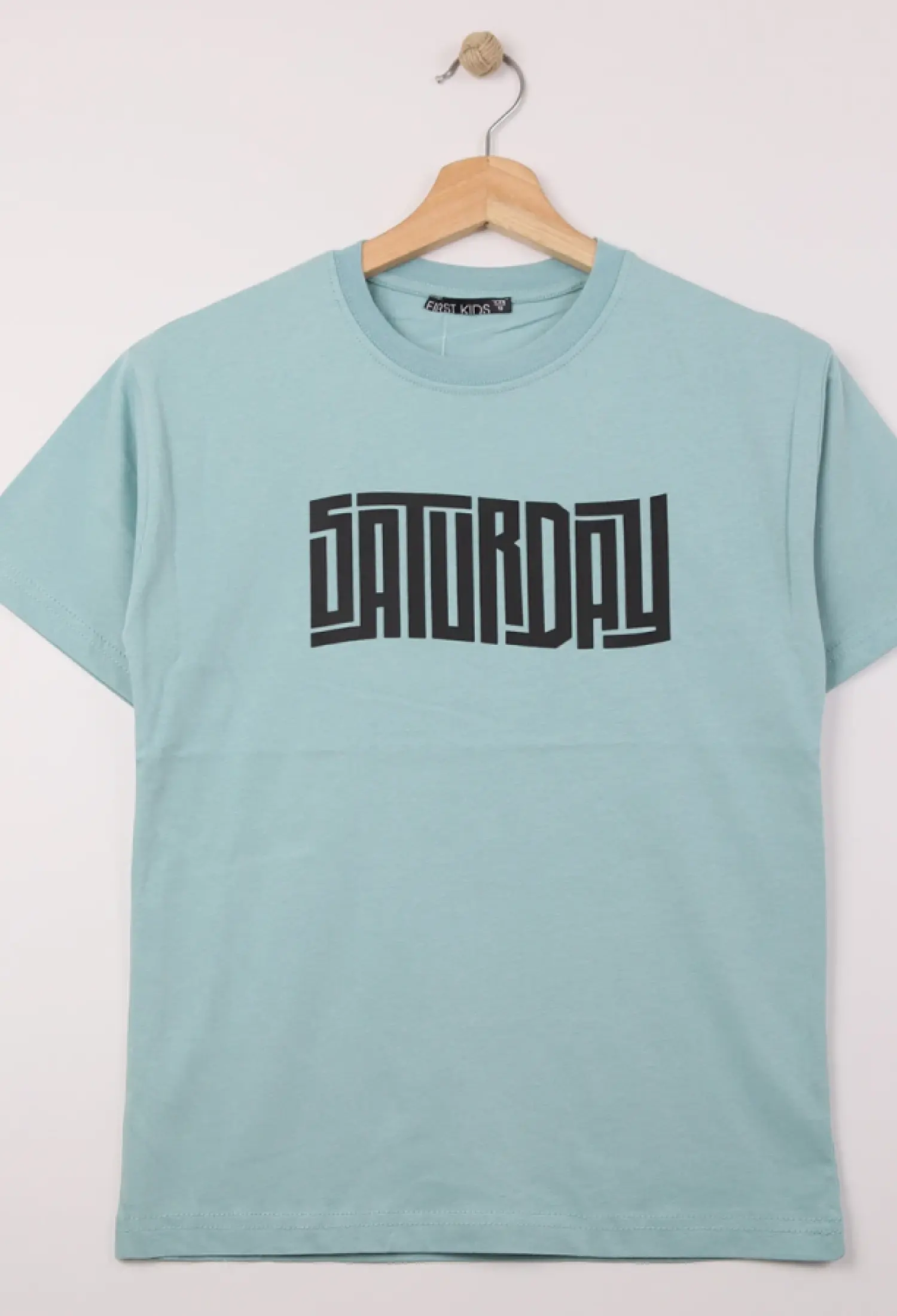 Saturday Baskılı Erkek Tişört - Brand: FİRST KİDS - Kids & Bby Clothes From Peralane Kids Turkey