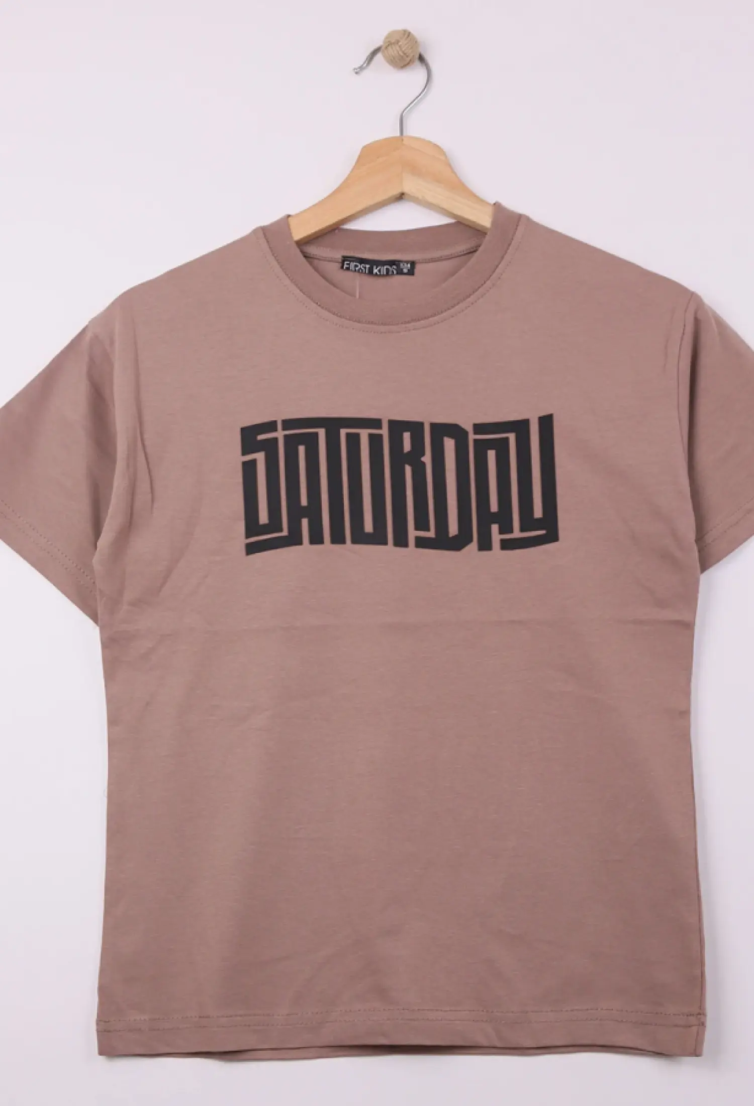 Saturday Baskılı Erkek Tişört - Brand: FİRST KİDS - Kids & Bby Clothes From Peralane Kids Turkey